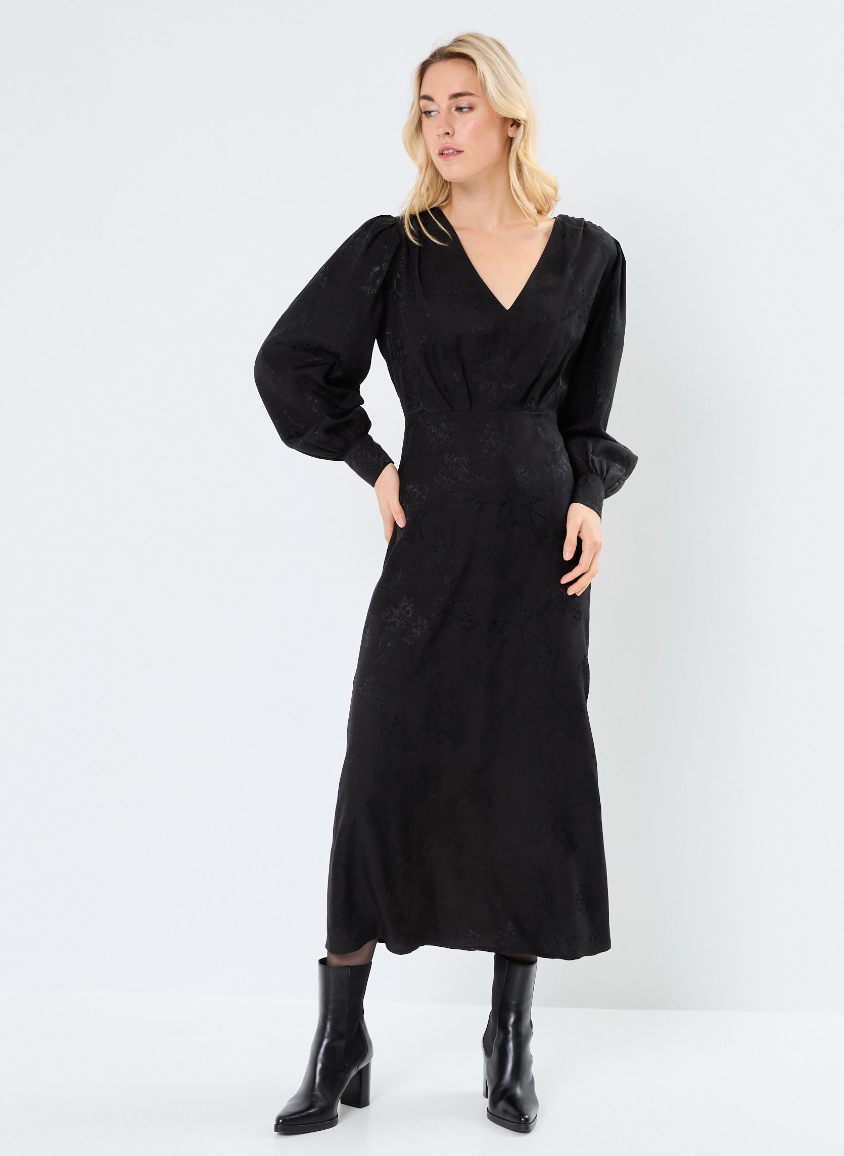Lange jurken Olsen dames zwart Grace & Mila Lange jurken Olsen dames zwart Noir