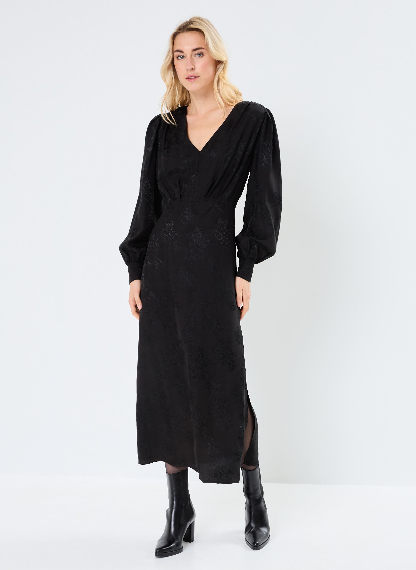 Lange jurken Olsen dames zwart Grace & Mila Lange jurken Olsen dames zwart Noir