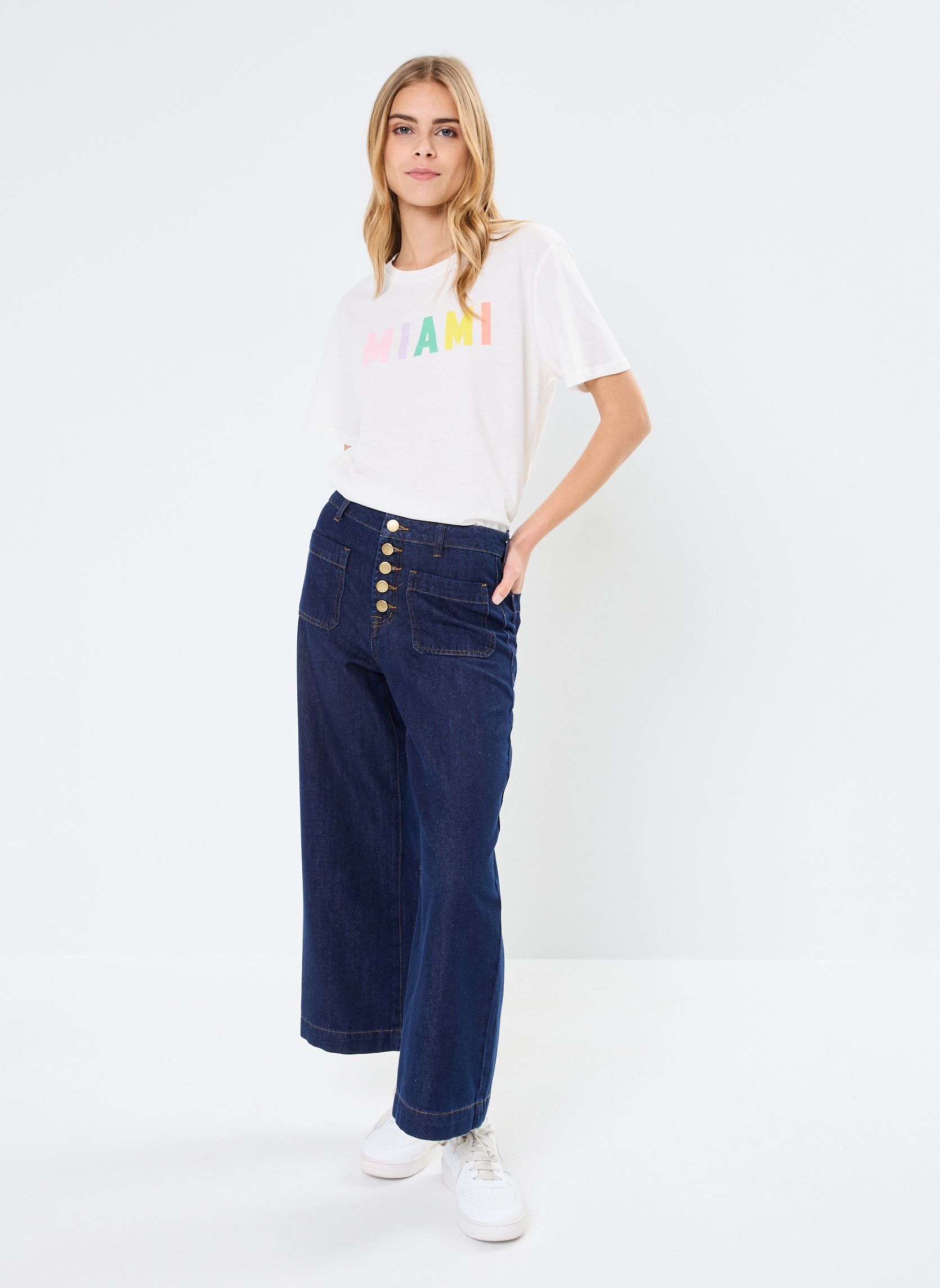 Wijde jeans / Flared Jeans Atlanta Br dames blauw La Petite Etoile Wijde jeans / Flared Jeans Atlanta Br dames blauw BRUT