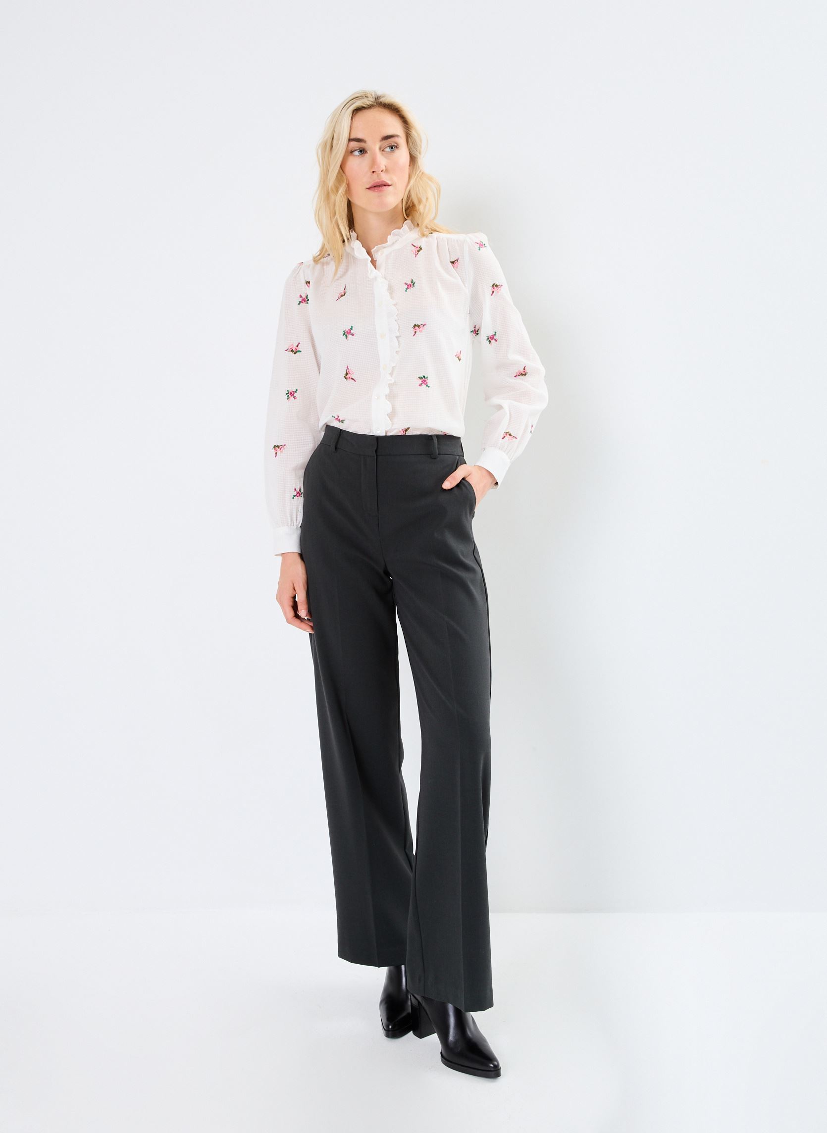Bluse a maniche lunghe Baya donna bianco La Petite Etoile Bluse a maniche lunghe Baya donna bianco Vintage