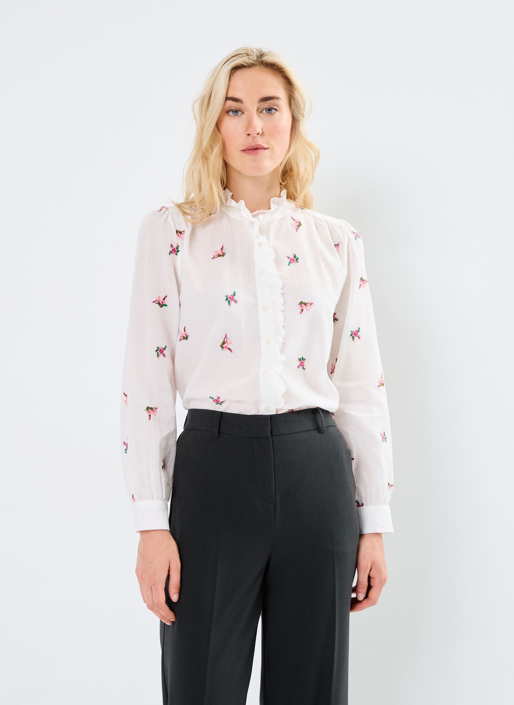 Bluse a maniche lunghe Baya donna bianco La Petite Etoile Bluse a maniche lunghe Baya donna bianco Vintage