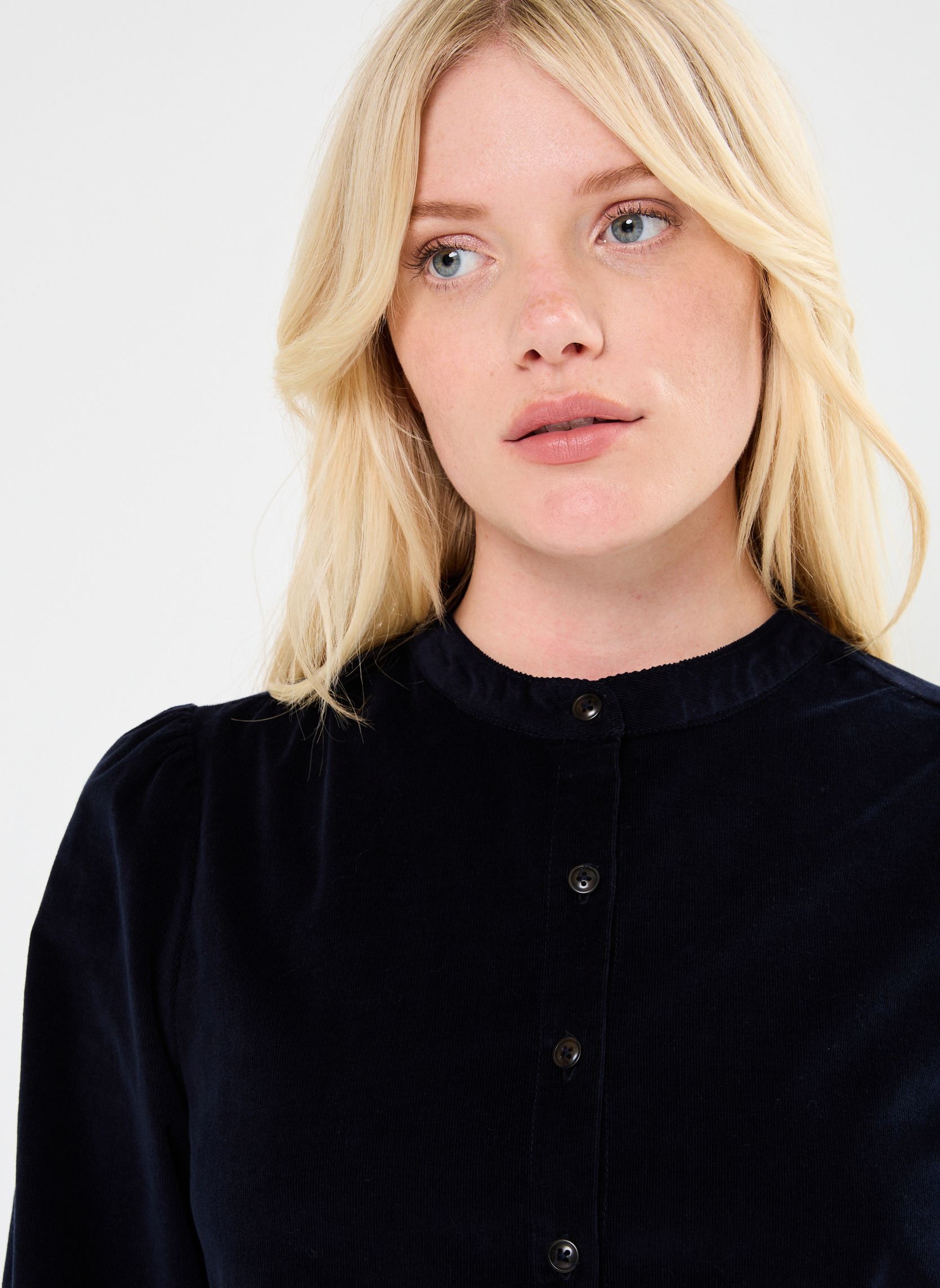 Blouses manches longues Blondie femme bleu La Petite Etoile Blouses manches longues Blondie femme bleu Marine