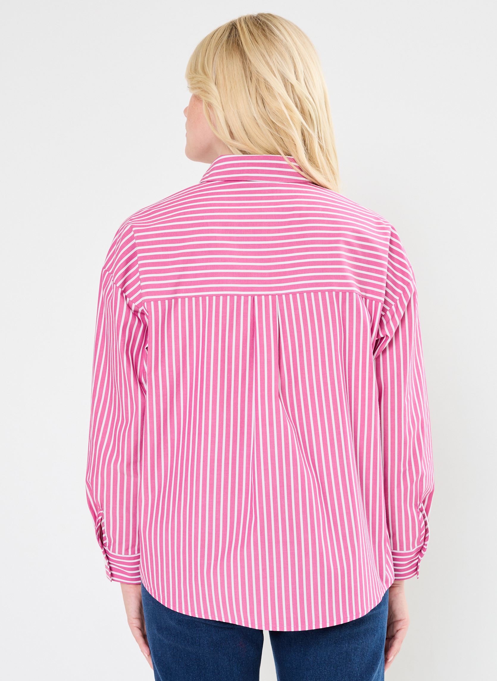 Chemises manches longues Clony femme rose La Petite Etoile Chemises manches longues Clony femme rose FUCHSIA/ECRU