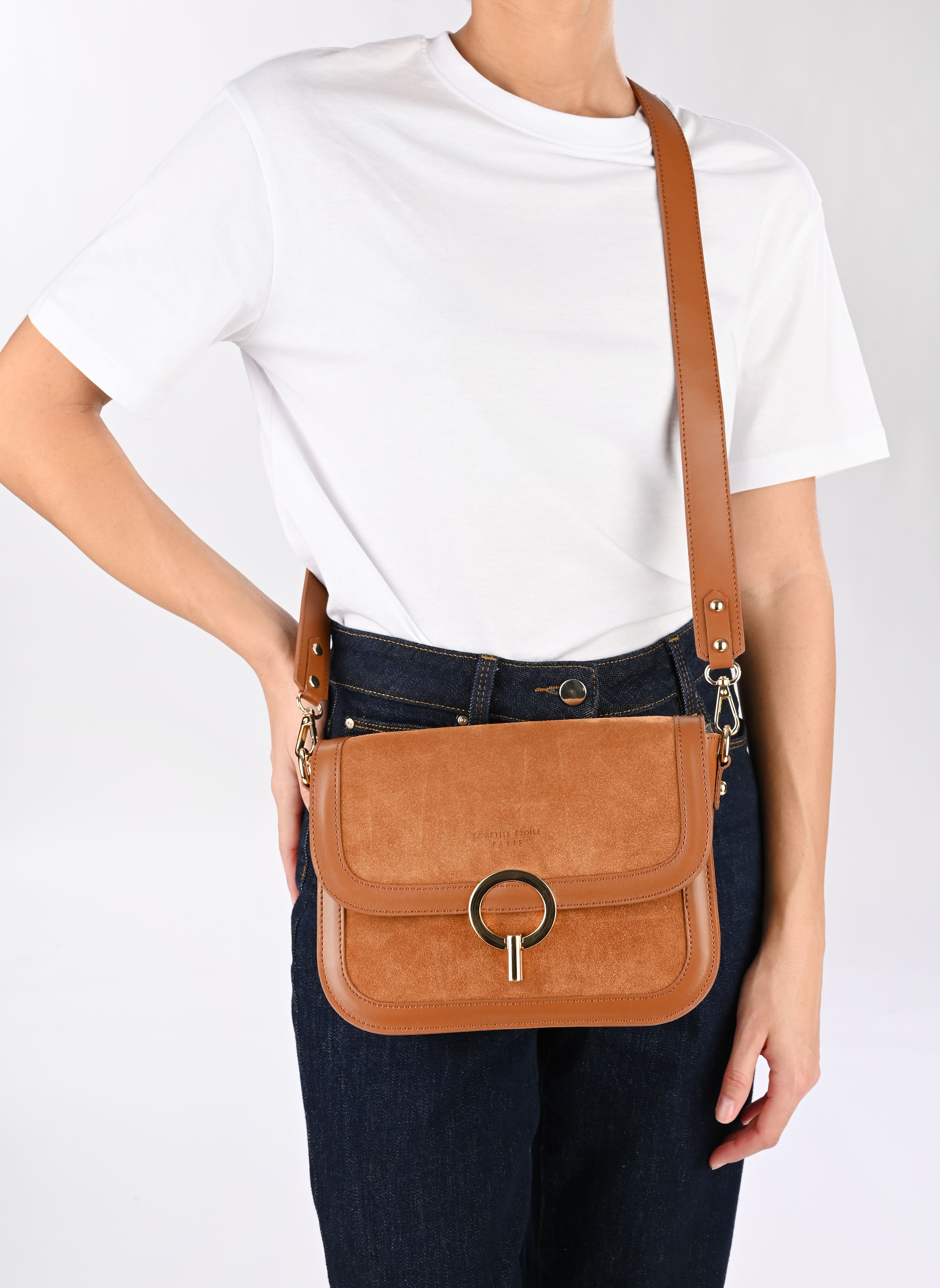 Sacs bandoulière James femme marron La Petite Etoile Sacs bandoulière James femme marron CAMEL