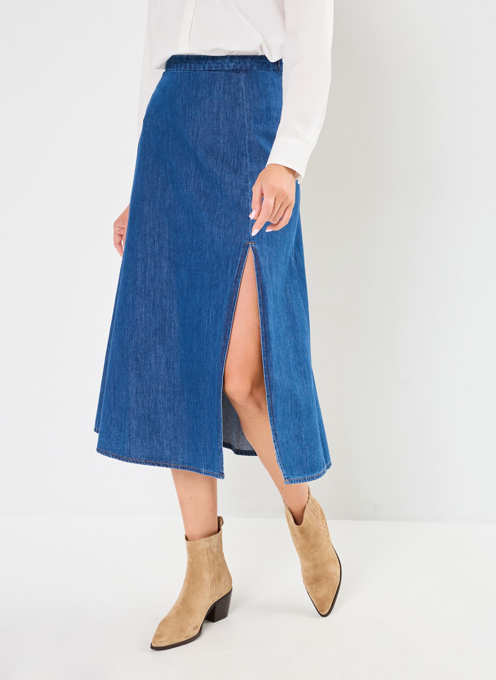 Halflange rokken Jendra dames blauw La Petite Etoile Halflange rokken Jendra dames blauw Wash