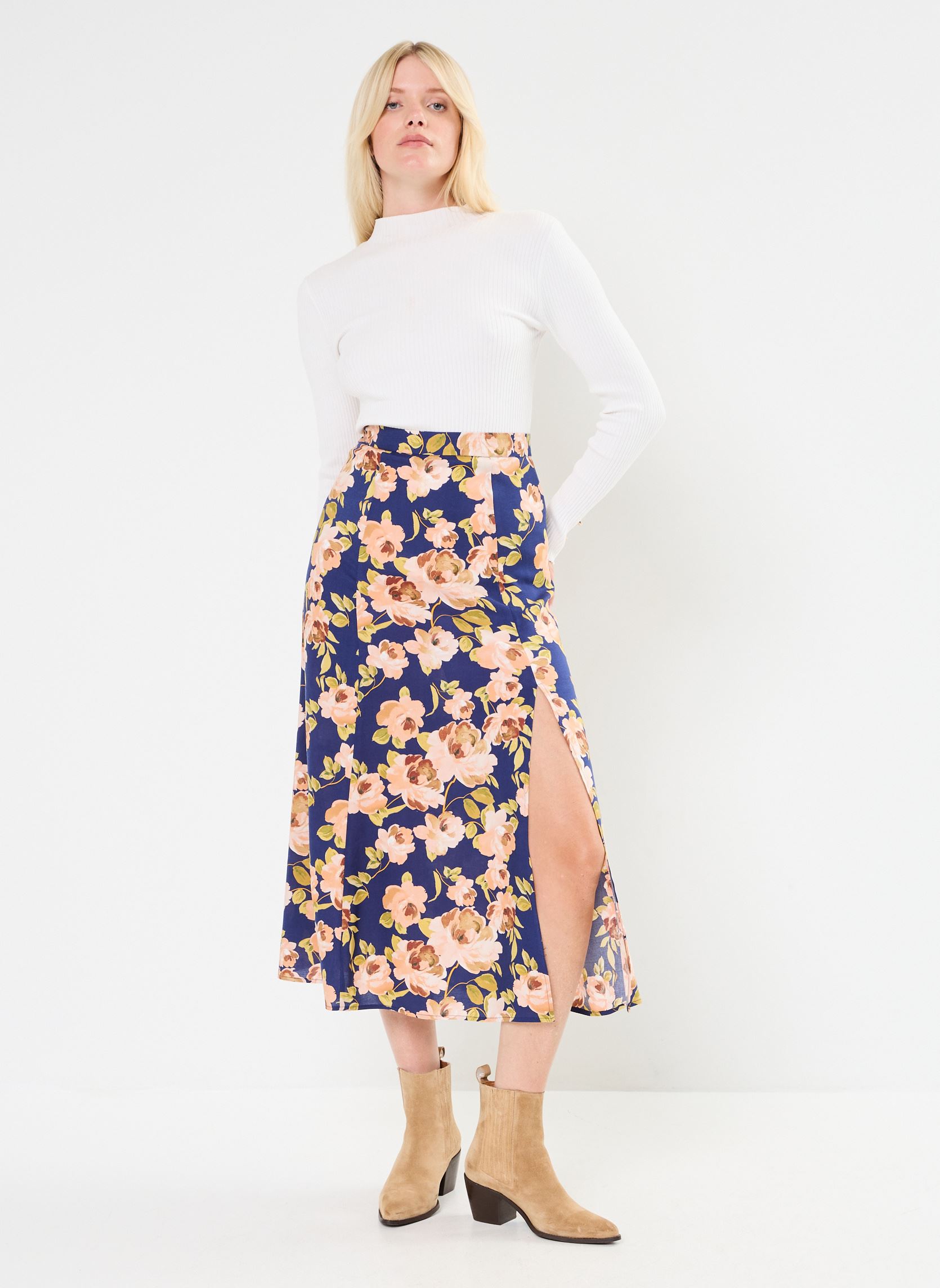 Jupes mi-longues Jendra femme multicolore La Petite Etoile Jupes mi-longues Jendra femme multicolore Retro