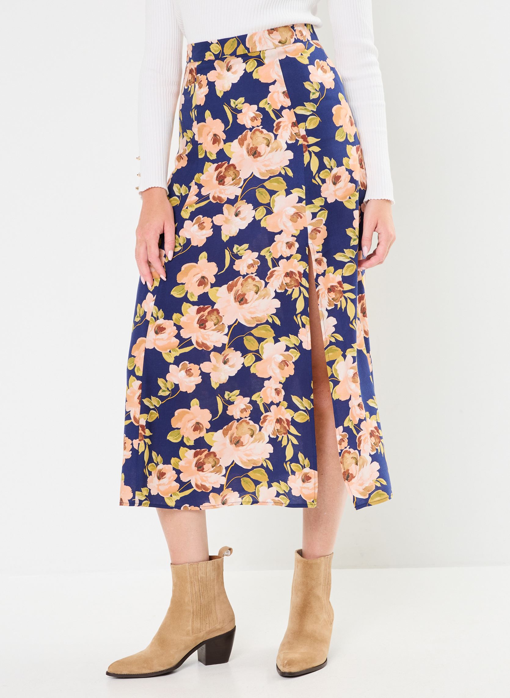 Jupes mi-longues Jendra femme multicolore La Petite Etoile Jupes mi-longues Jendra femme multicolore Retro
