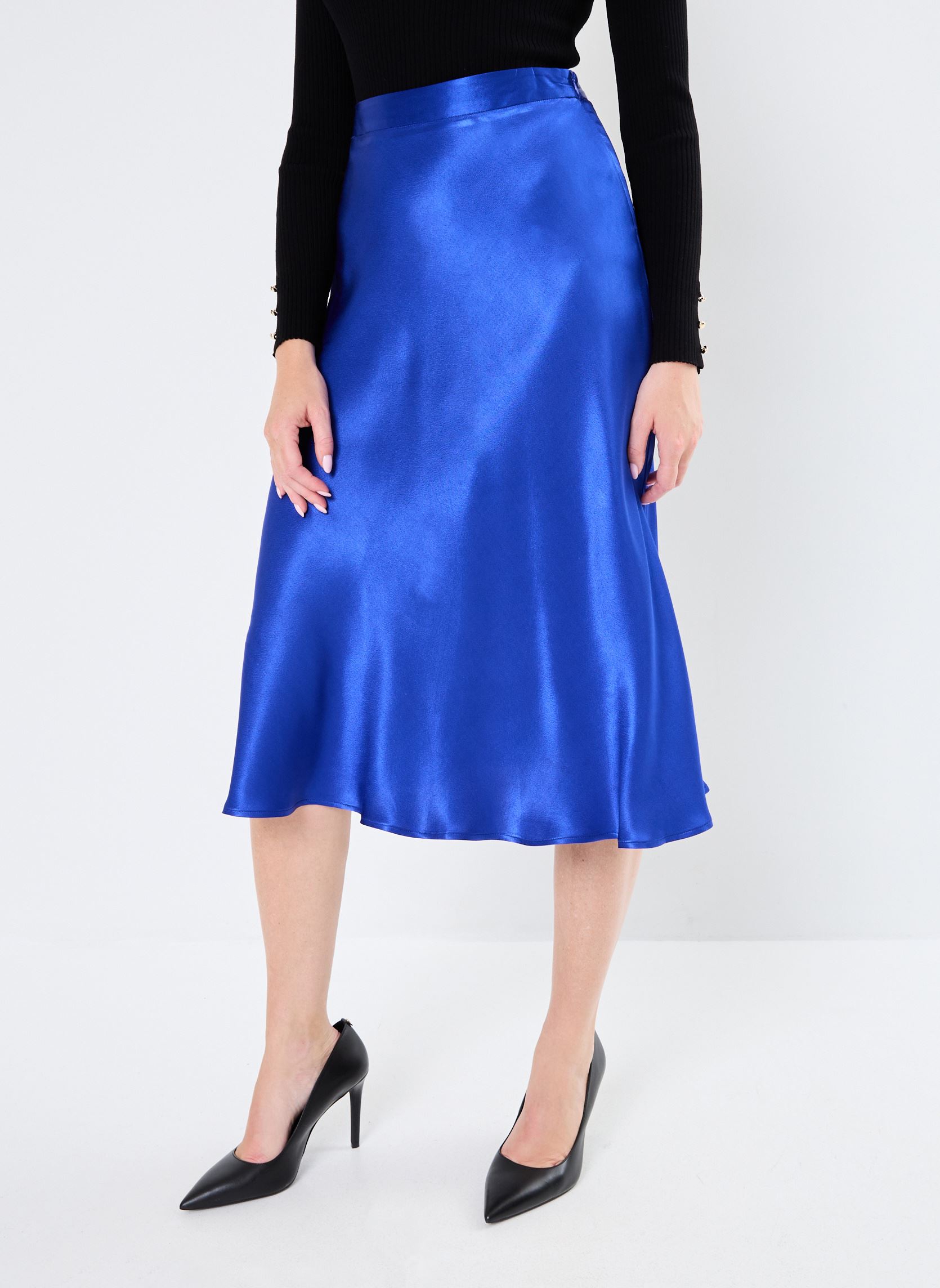 Jupes mi-longues Jill femme bleu La Petite Etoile Jupes mi-longues Jill femme bleu Bleu