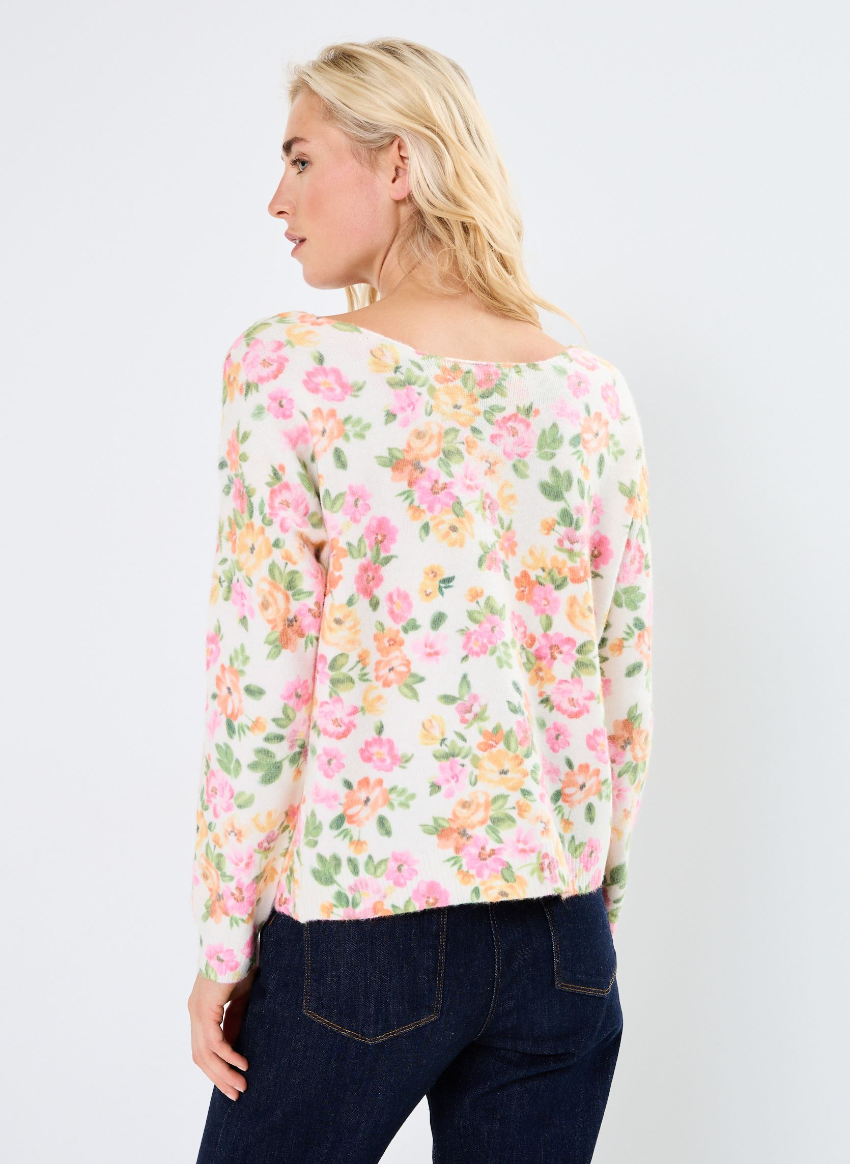 Pulls Margot femme blanc La Petite Etoile Pulls Margot femme blanc FLEURETTE