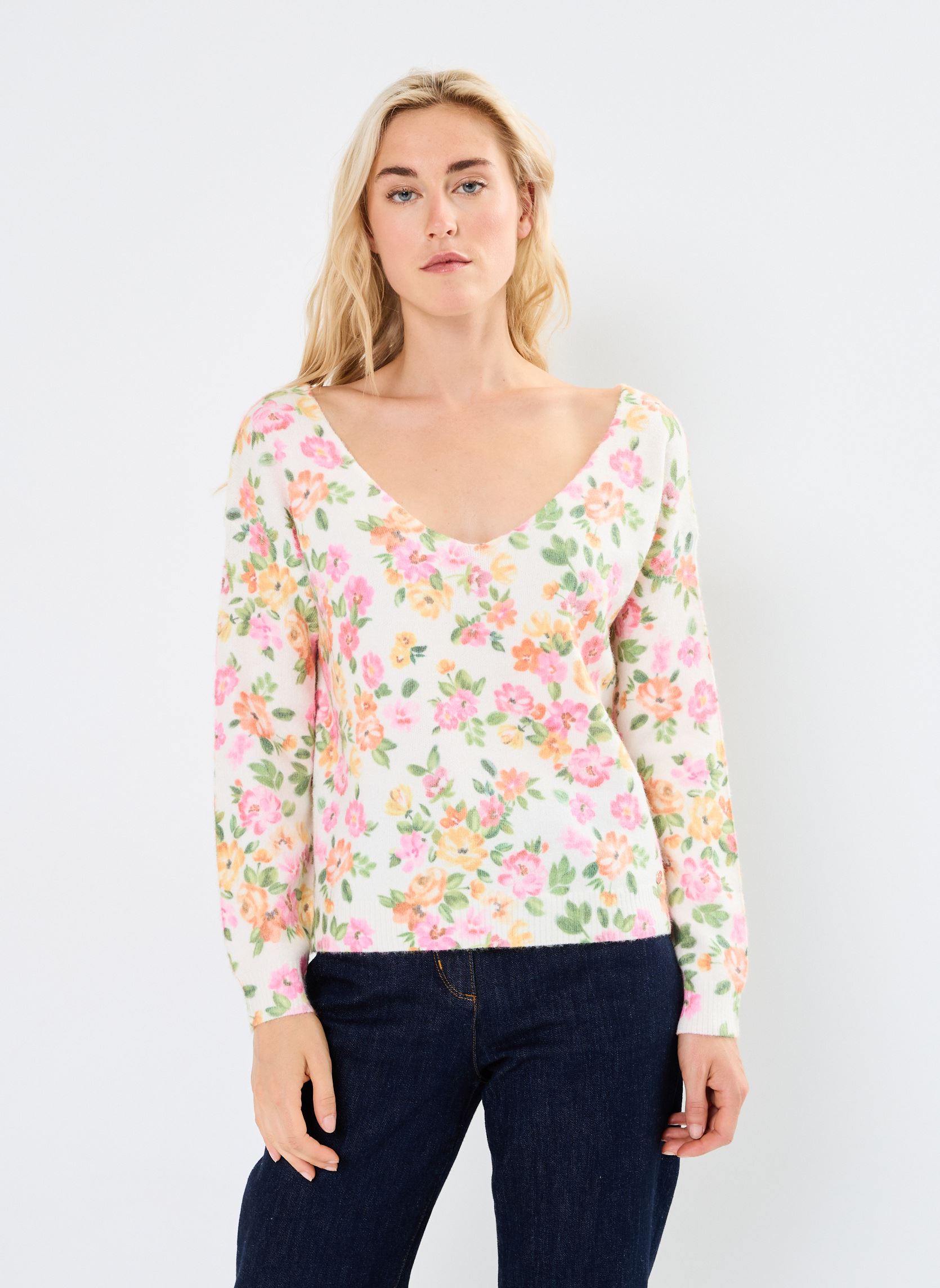 Pulls Margot femme blanc La Petite Etoile Pulls Margot femme blanc FLEURETTE