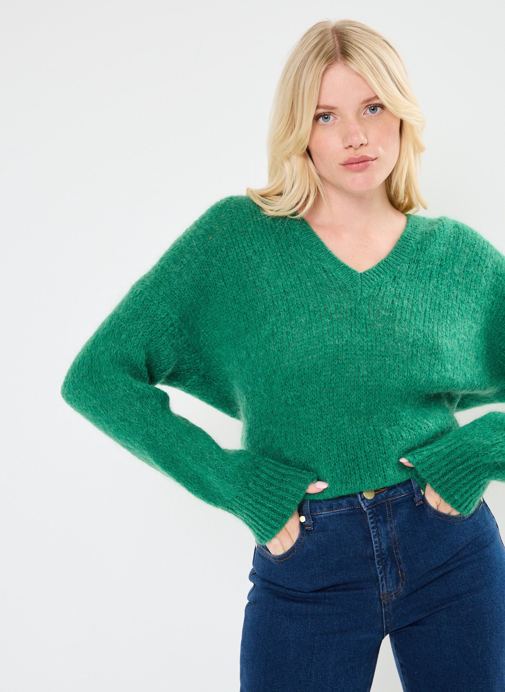 Truien Melanie dames groen La Petite Etoile Truien Melanie dames groen Vert