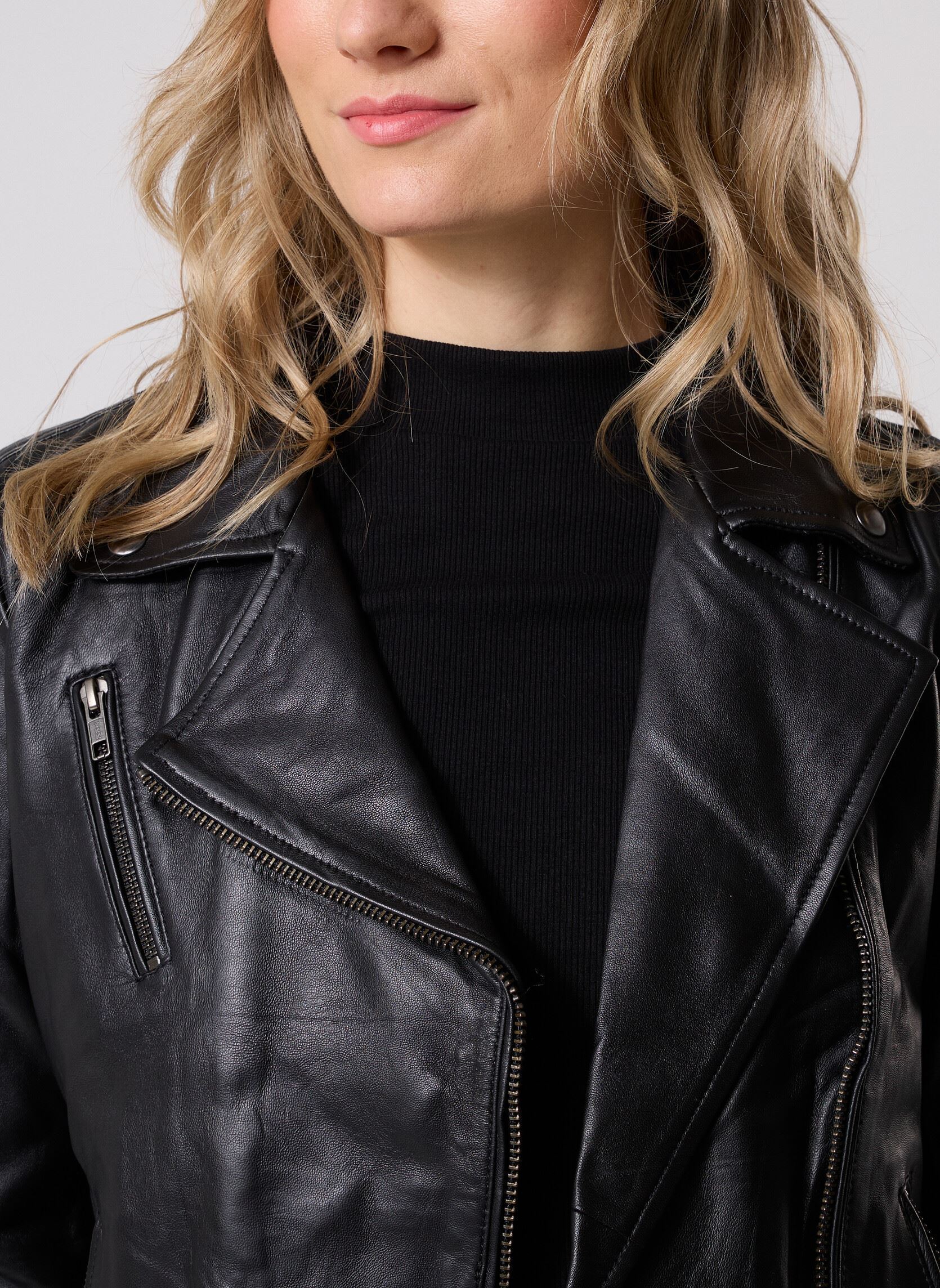 Vestes en cuir Moliere femme noir La Petite Etoile Vestes en cuir Moliere femme noir NOIR