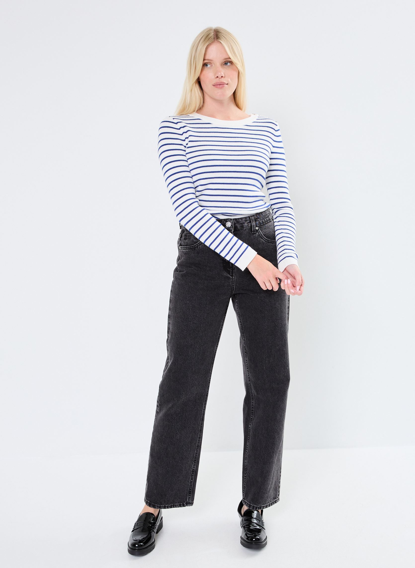 Pullover Molly damen blau La Petite Etoile Pullover Molly damen blau ECRU/BLEU