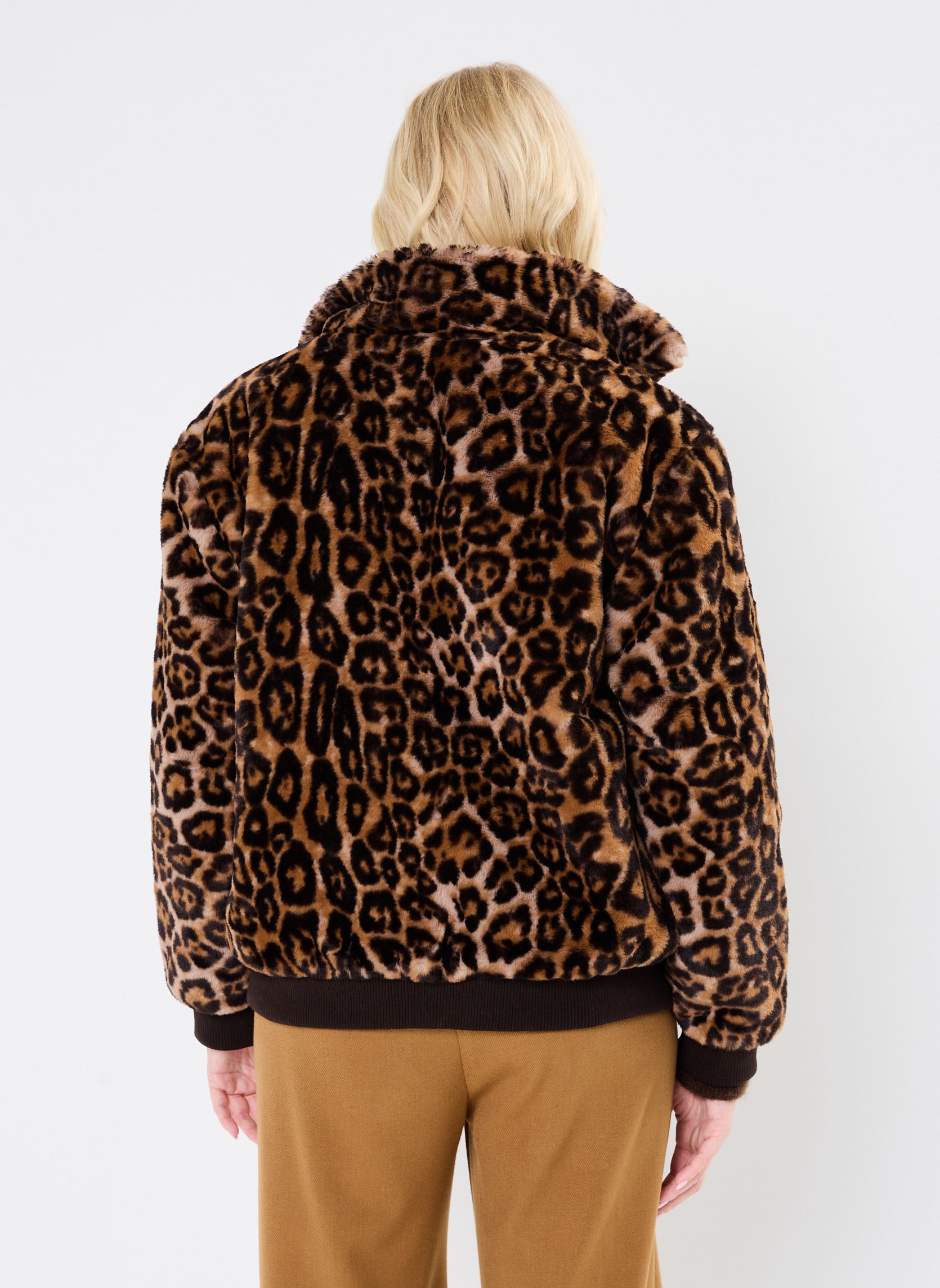Abrigos Nancy mujer marrón La Petite Etoile Abrigos Nancy mujer marrón Leopard