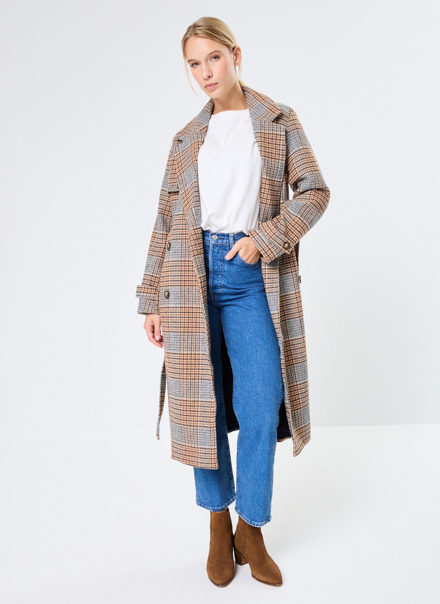 Manteaux Nilan femme multicolore La Petite Etoile Manteaux Nilan femme multicolore Prince De Galles