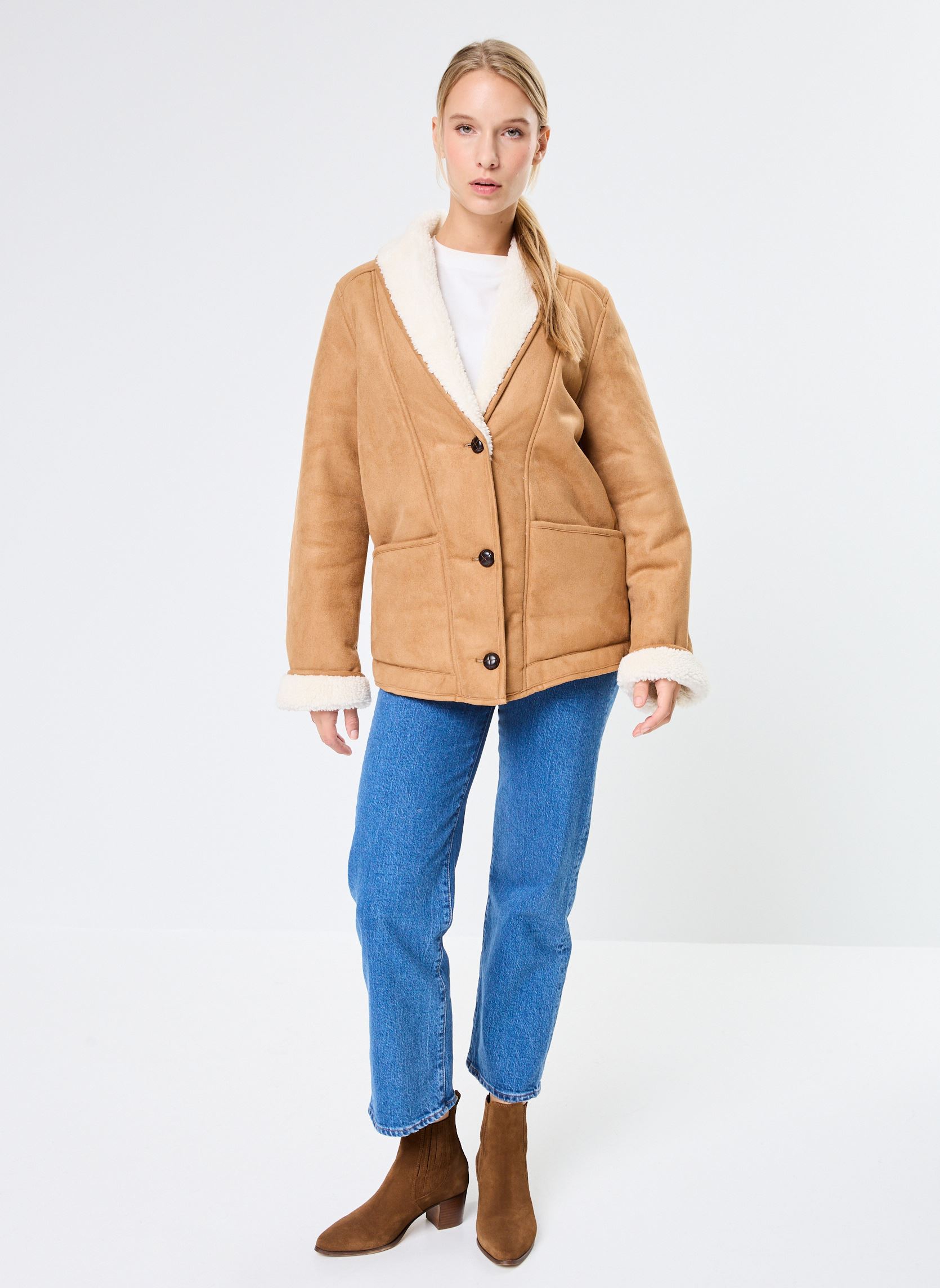 Manteaux Noelia femme marron La Petite Etoile Manteaux Noelia femme marron Camel