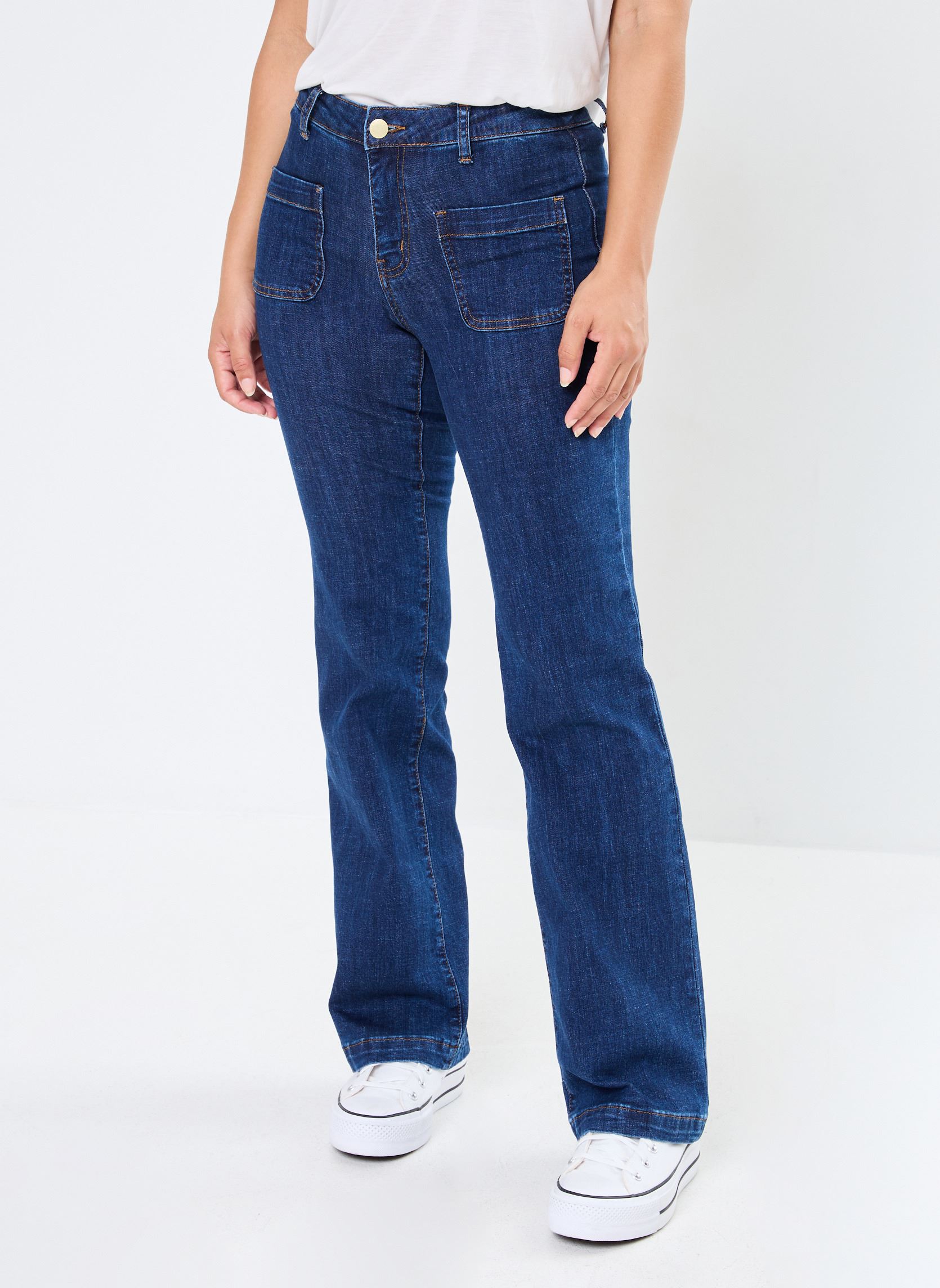 Flared Jeans Sonny damen blau La Petite Etoile Flared Jeans Sonny damen blau WASH