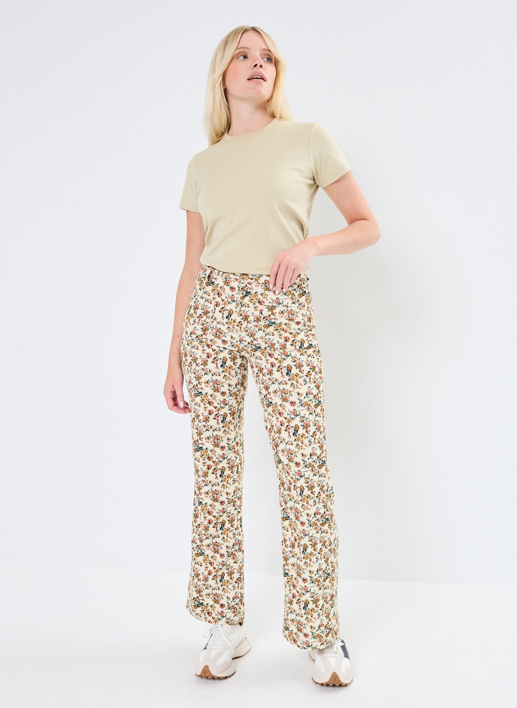 Flared jeans Sonny dames meerkleurig La Petite Etoile Flared jeans Sonny dames meerkleurig Floral