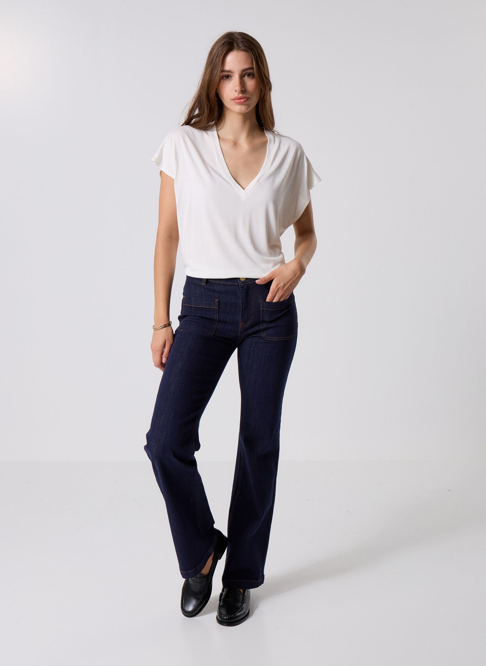 Flared Jeans Sonny damen blau La Petite Etoile Flared Jeans Sonny damen blau BRUT