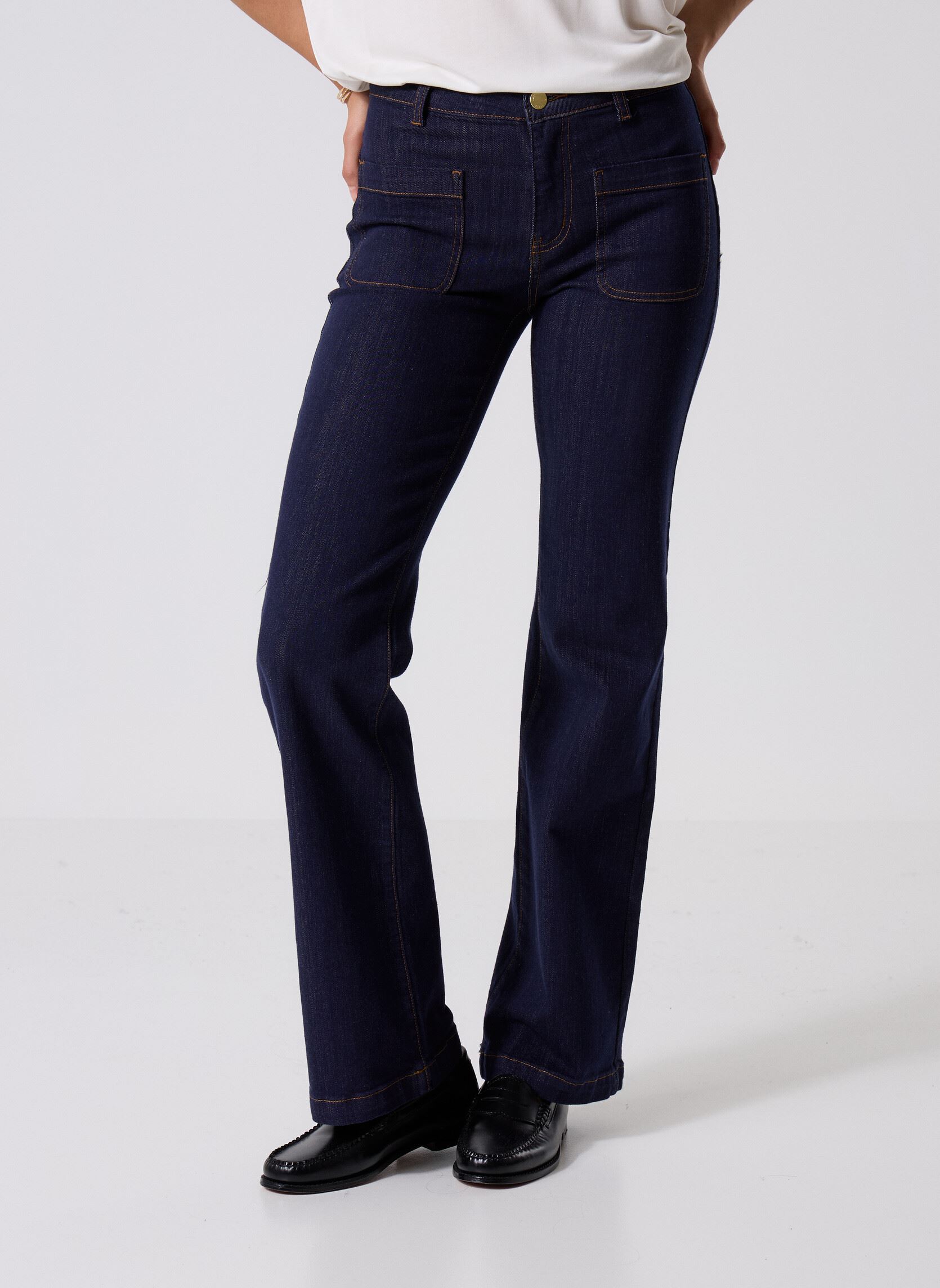 Flared Jeans Sonny damen blau La Petite Etoile Flared Jeans Sonny damen blau BRUT