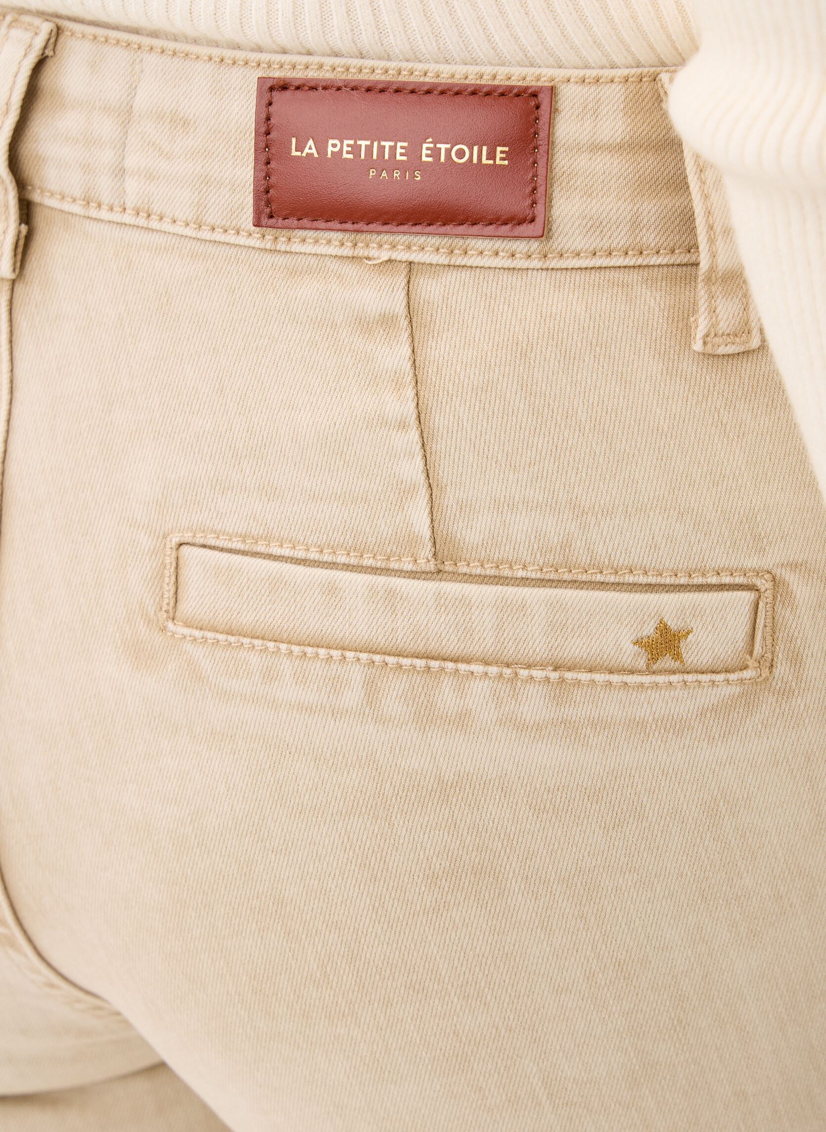 Flared Jeans Sonny damen beige La Petite Etoile Flared Jeans Sonny damen beige BEIGE