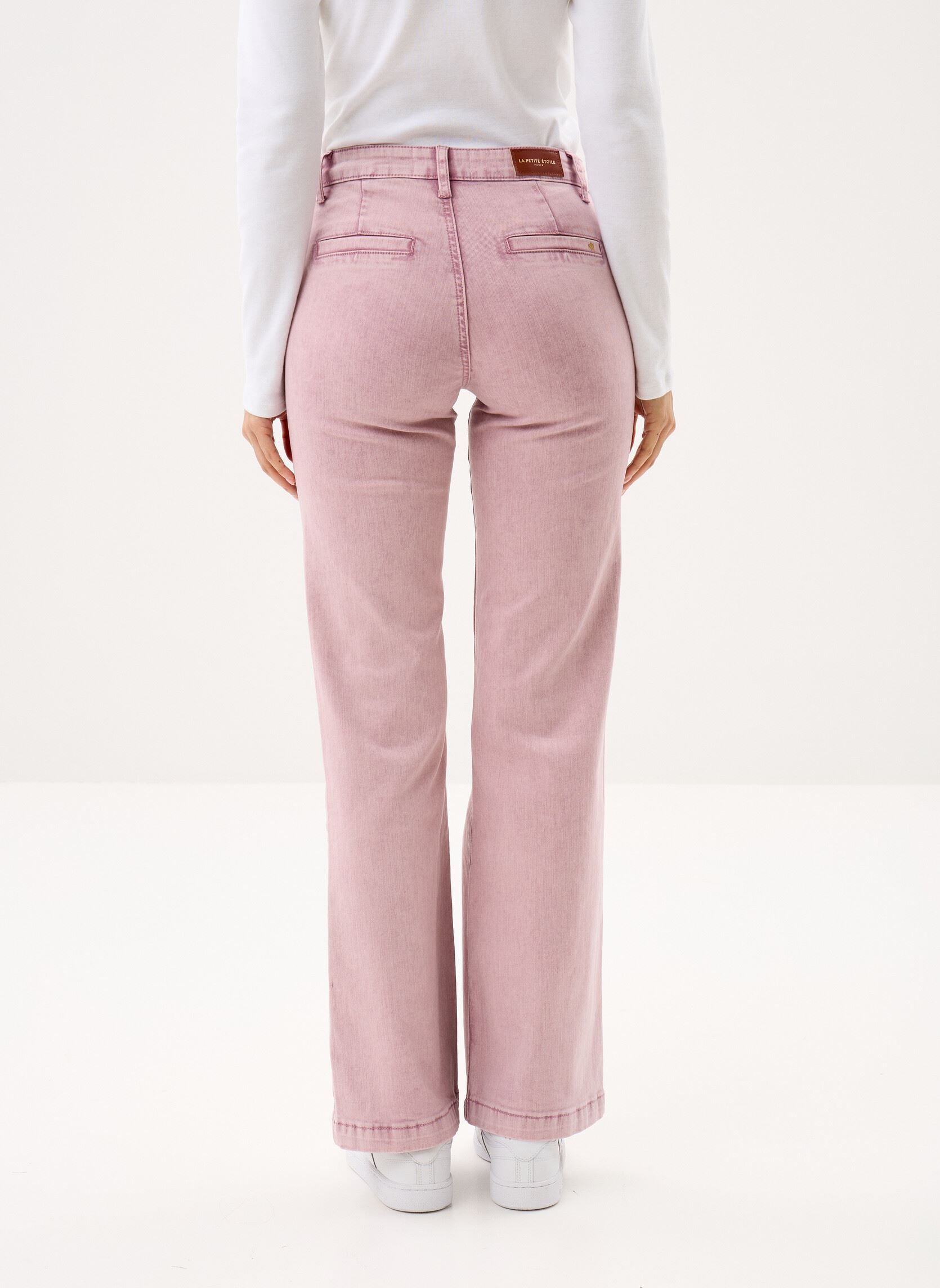 Jeans flare Sonny femme rose La Petite Etoile Jeans flare Sonny femme rose ROSE