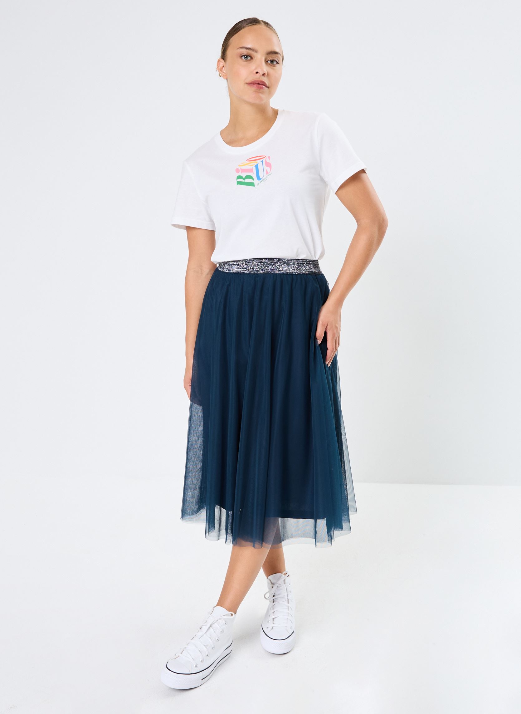 Tee-shirts manches courtes Tara femme blanc La Petite Etoile Tee-shirts manches courtes Tara femme blanc Blanc