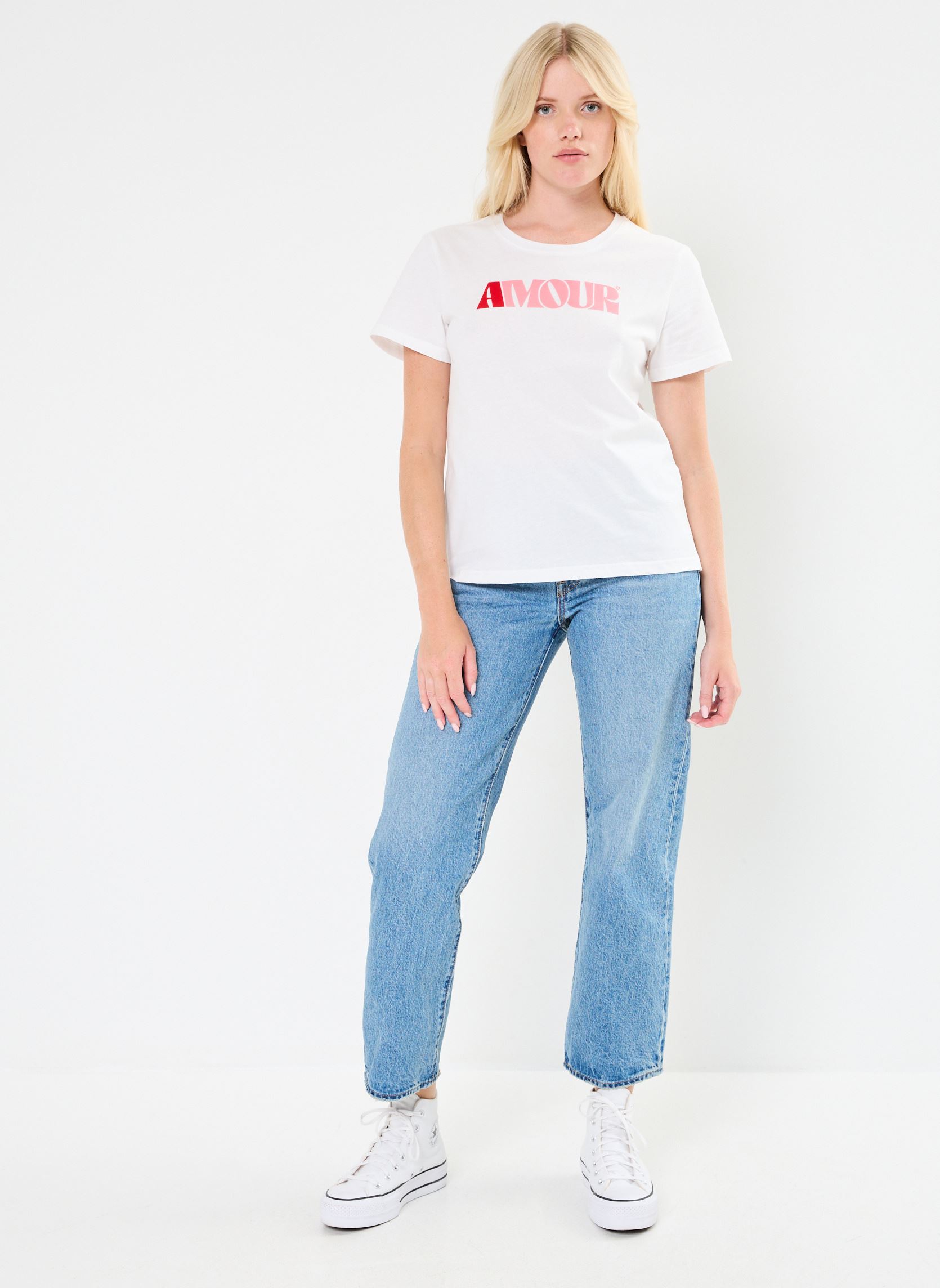 Tee-shirts manches courtes Tracy femme blanc La Petite Etoile Tee-shirts manches courtes Tracy femme blanc Blanc
