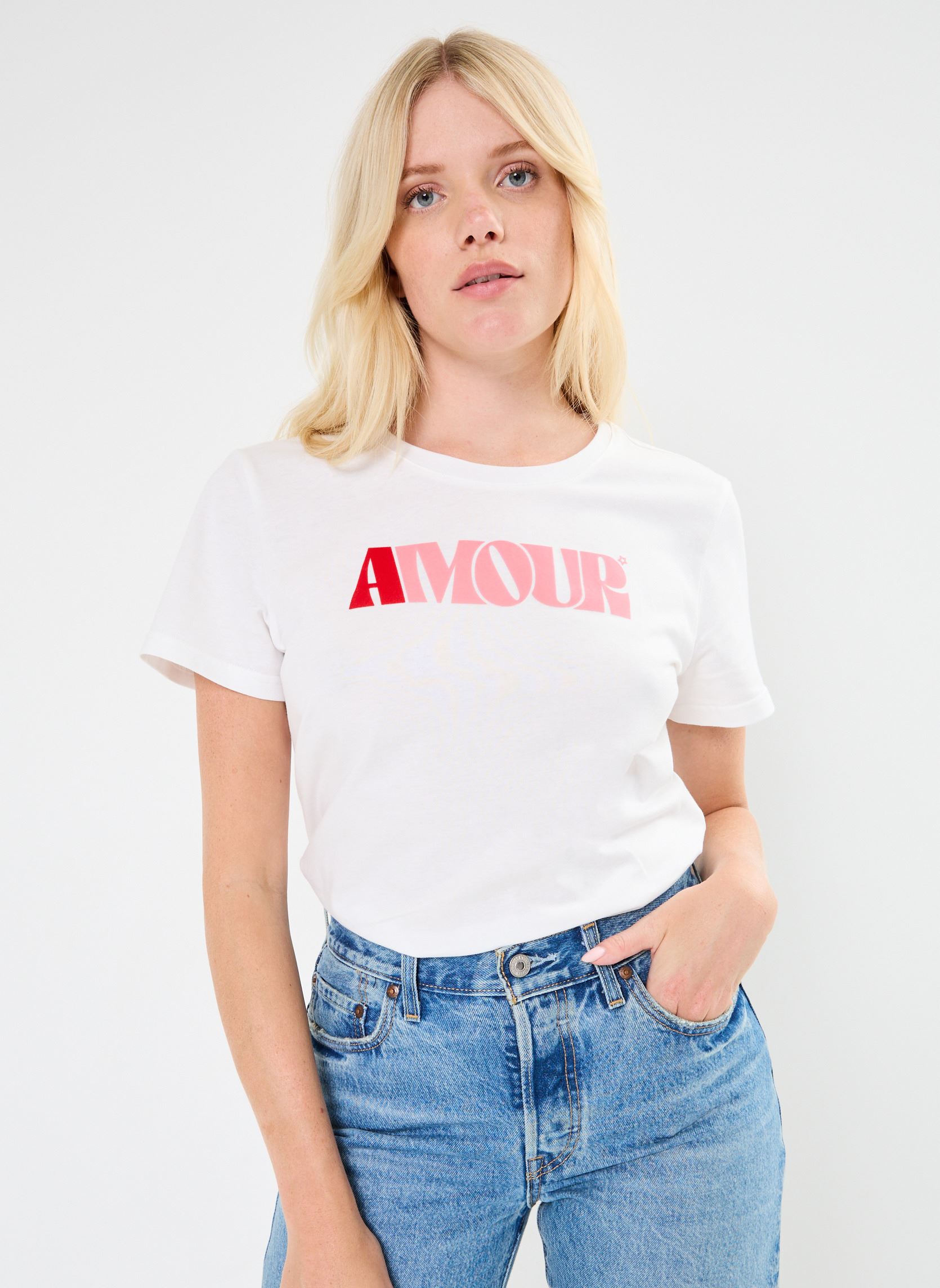 Tee-shirts manches courtes Tracy femme blanc La Petite Etoile Tee-shirts manches courtes Tracy femme blanc Blanc