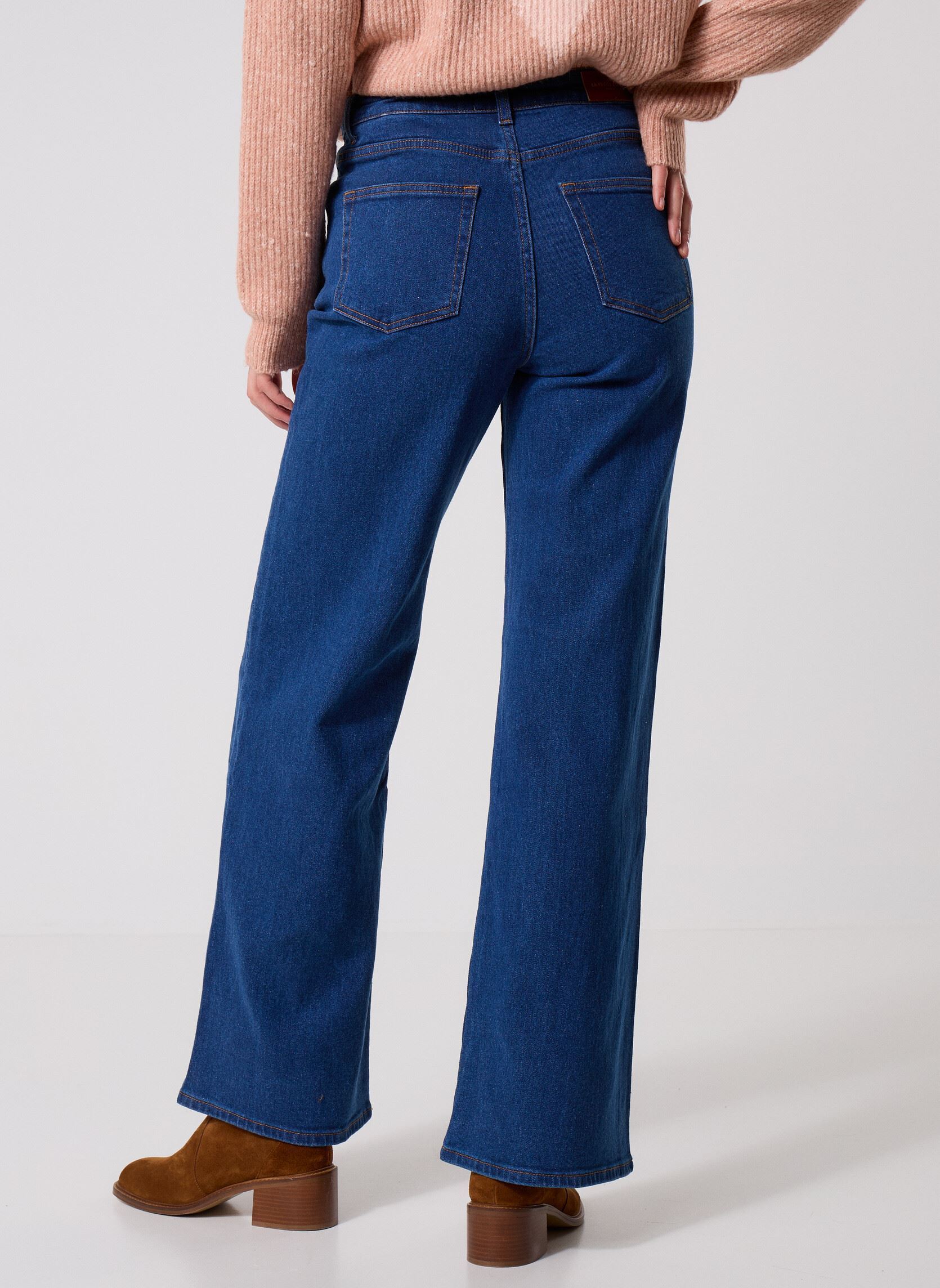 Wijde jeans / Flared Jeans Zephyr dames blauw La Petite Etoile Wijde jeans / Flared Jeans Zephyr dames blauw Wash