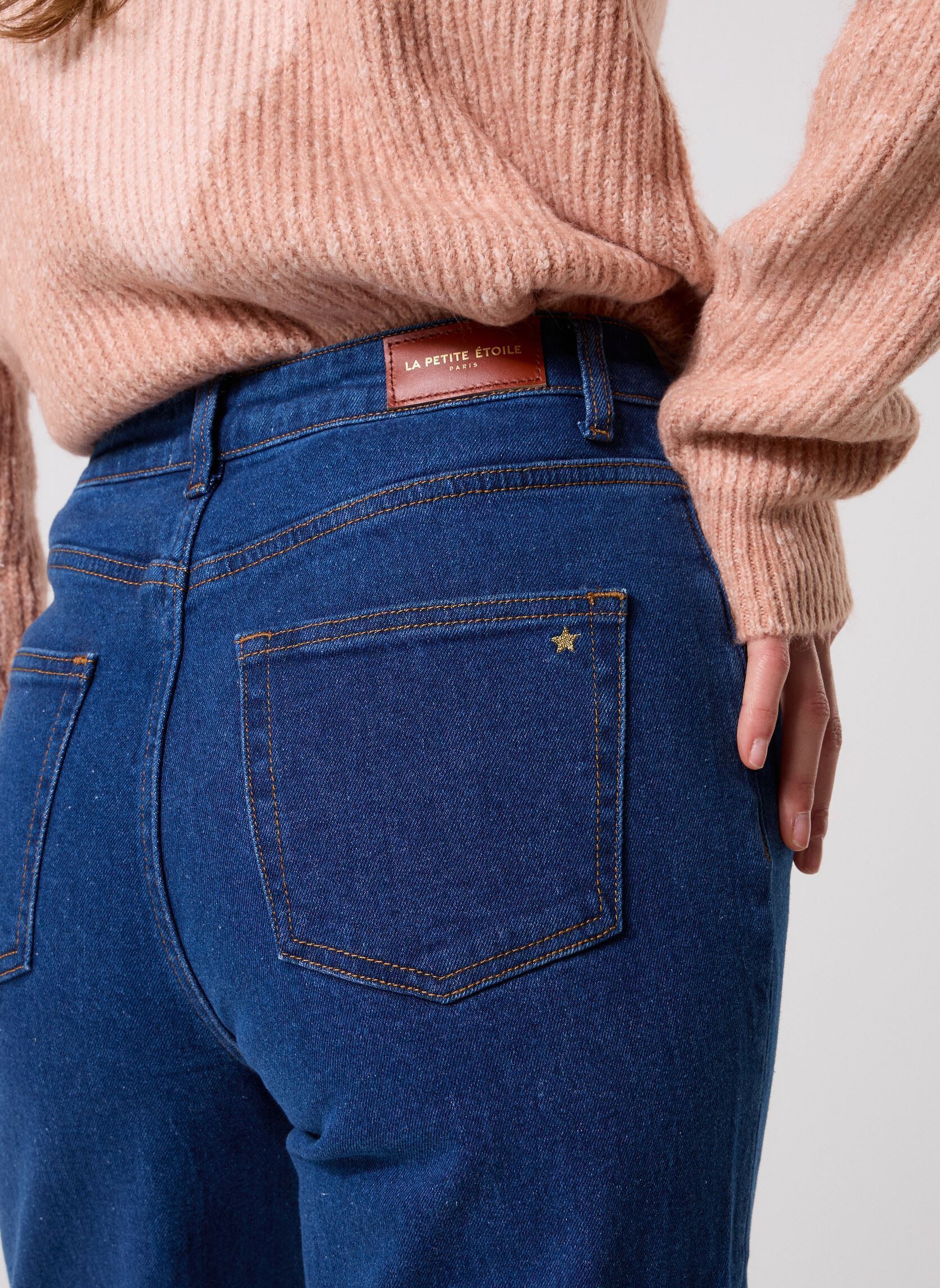 Wijde jeans / Flared Jeans Zephyr dames blauw La Petite Etoile Wijde jeans / Flared Jeans Zephyr dames blauw Wash