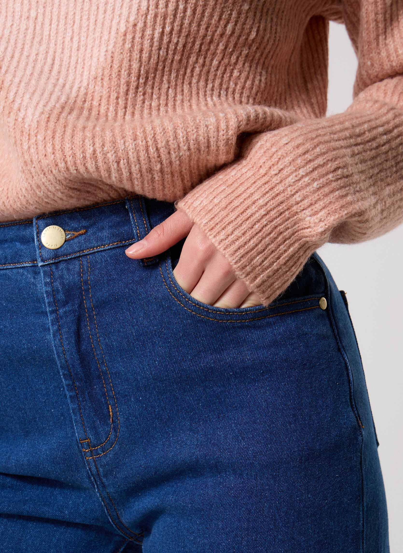 Wijde jeans / Flared Jeans Zephyr dames blauw La Petite Etoile Wijde jeans / Flared Jeans Zephyr dames blauw Wash