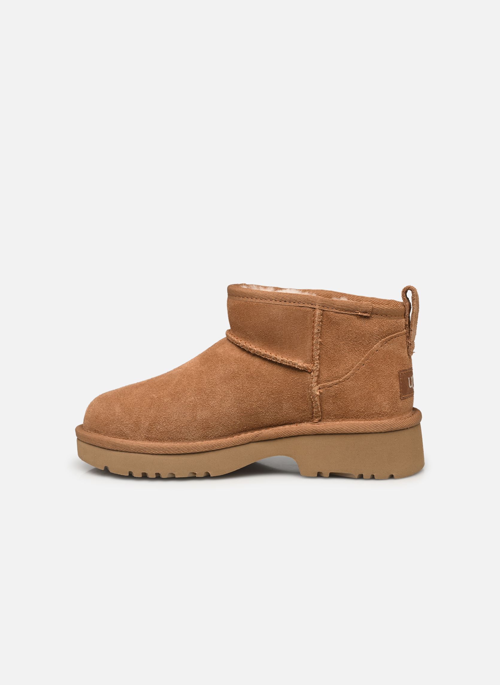 Bottes Kids' Classic Ultra Mini New Heights fille marron UGG Bottes Kids' Classic Ultra Mini New Heights fille marron CHESTNUT