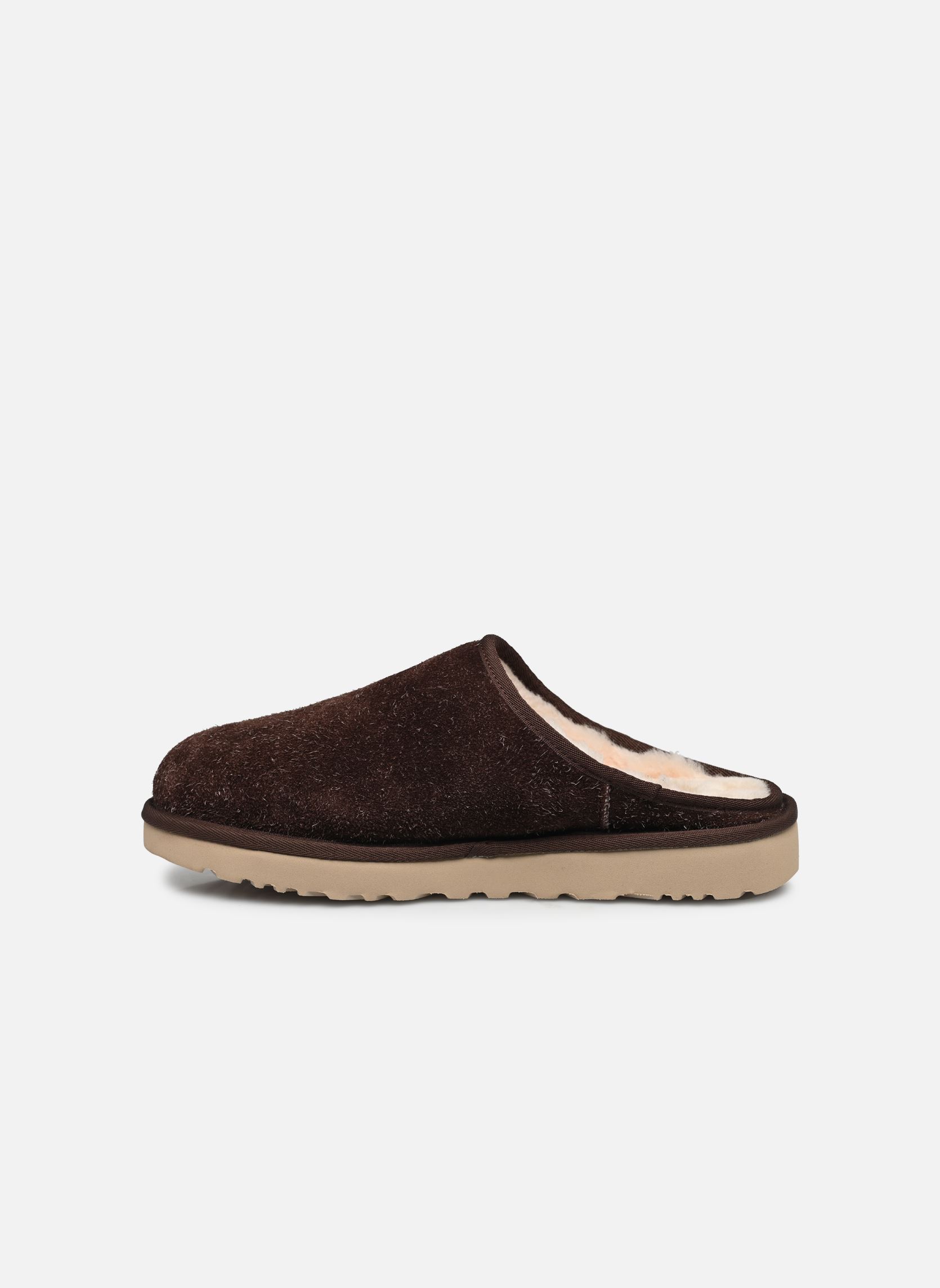 Chaussons M CLASSIC SLIP-ON SHAGGY SUEDE homme marron UGG Chaussons M CLASSIC SLIP-ON SHAGGY SUEDE homme marron BURNT CEDAR
