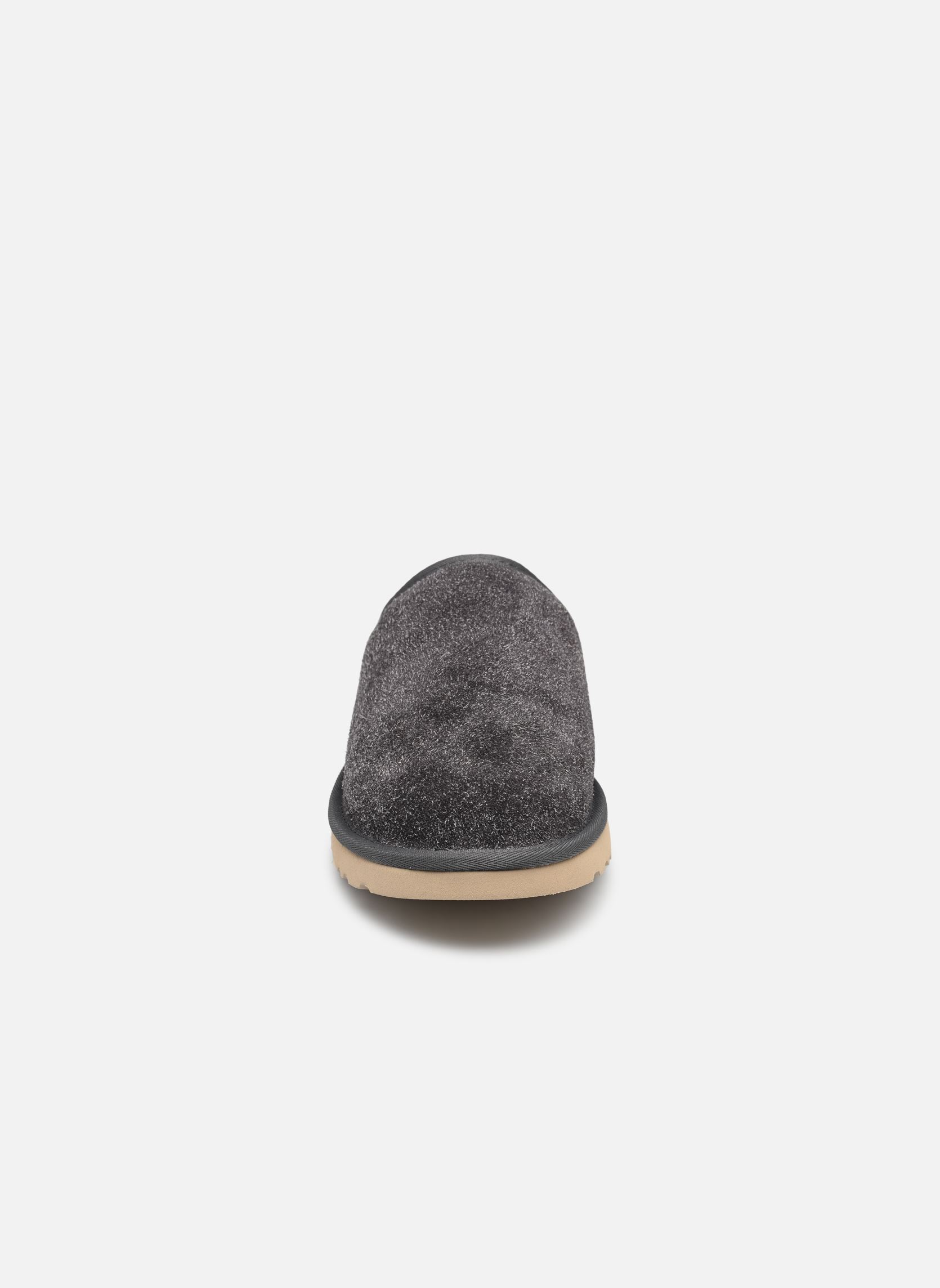 Hausschuhe M CLASSIC SLIP-ON SHAGGY SUEDE herren grau UGG Hausschuhe M CLASSIC SLIP-ON SHAGGY SUEDE herren grau DARK GREY