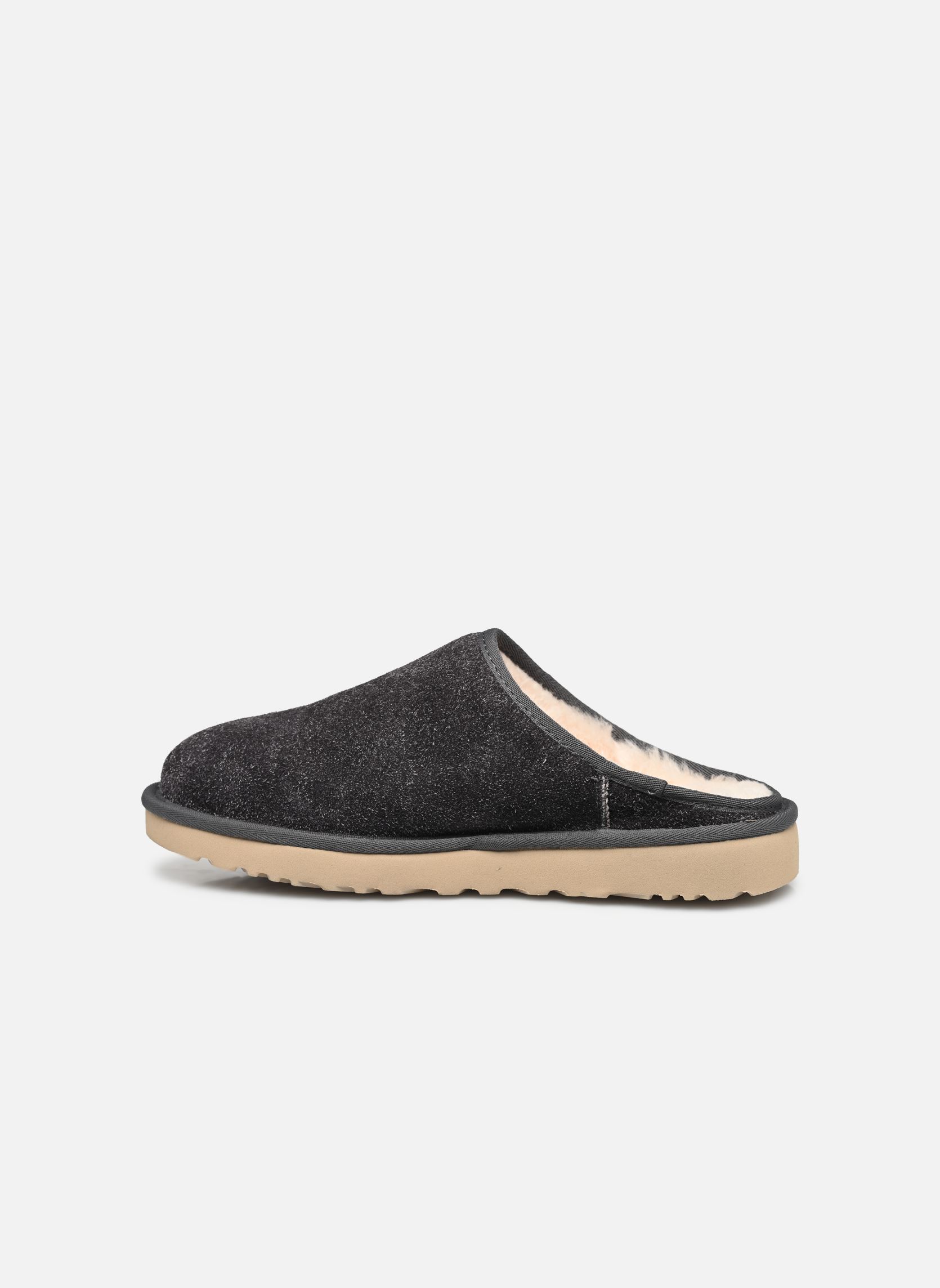Hausschuhe M CLASSIC SLIP-ON SHAGGY SUEDE herren grau UGG Hausschuhe M CLASSIC SLIP-ON SHAGGY SUEDE herren grau DARK GREY