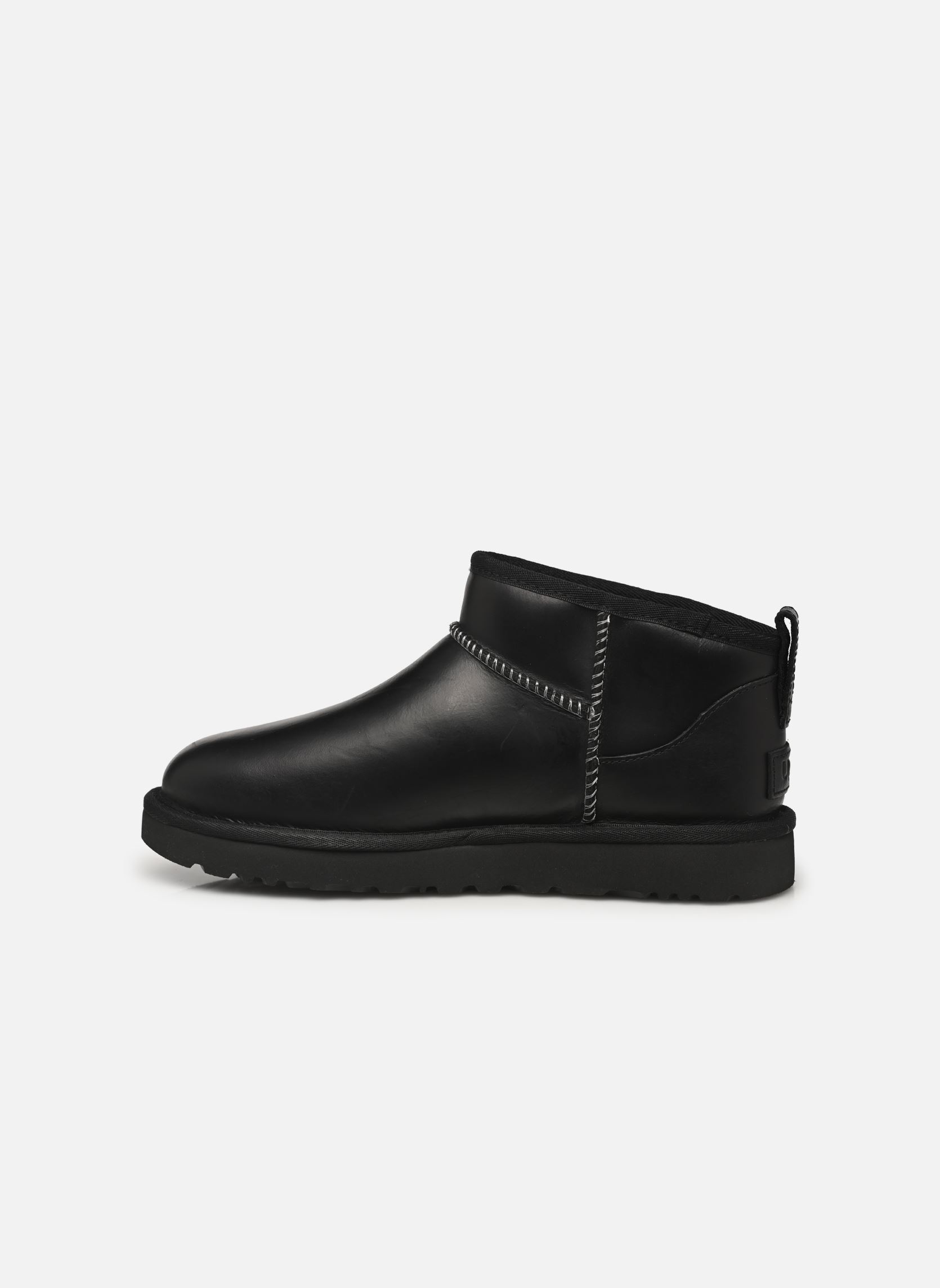 Gevoerde enkellaarsjes W CLASSIC ULTRA MINI LTHR REGEN dames zwart UGG Gevoerde enkellaarsjes W CLASSIC ULTRA MINI LTHR REGEN dames zwart BLACK