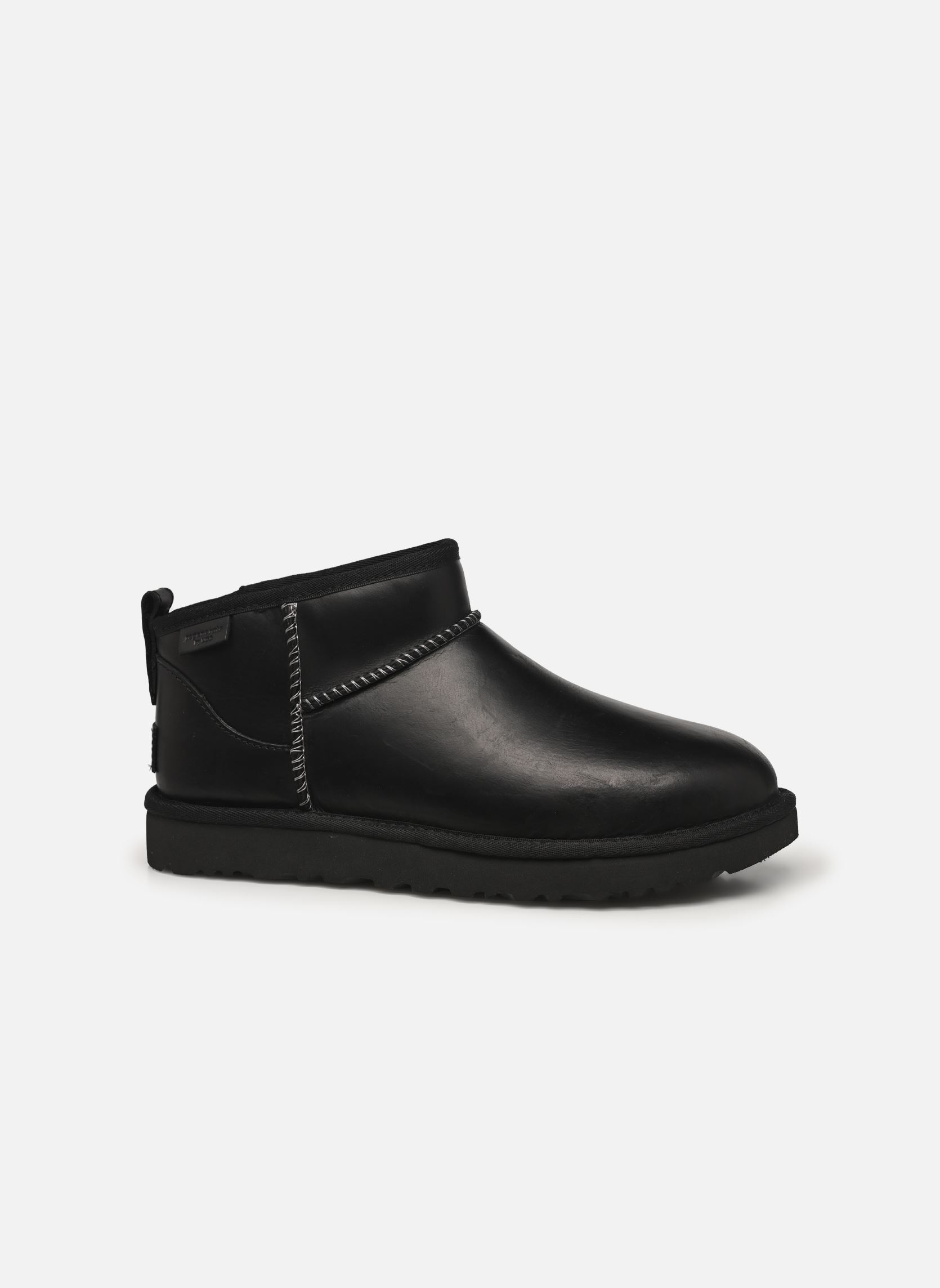 Gevoerde enkellaarsjes W CLASSIC ULTRA MINI LTHR REGEN dames zwart UGG Gevoerde enkellaarsjes W CLASSIC ULTRA MINI LTHR REGEN dames zwart BLACK
