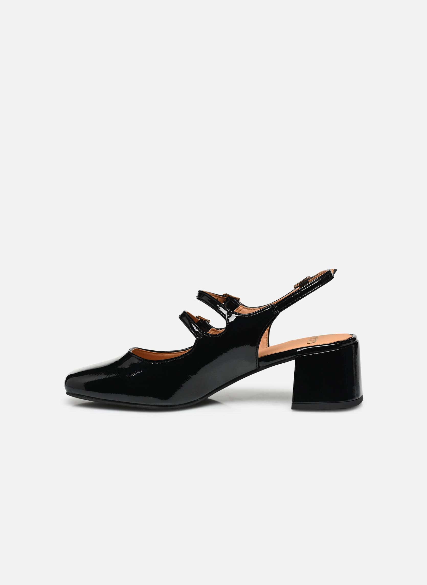Zapatos de tacón con correas Esther mujer negro Eram Zapatos de tacón con correas Esther mujer negro Noir