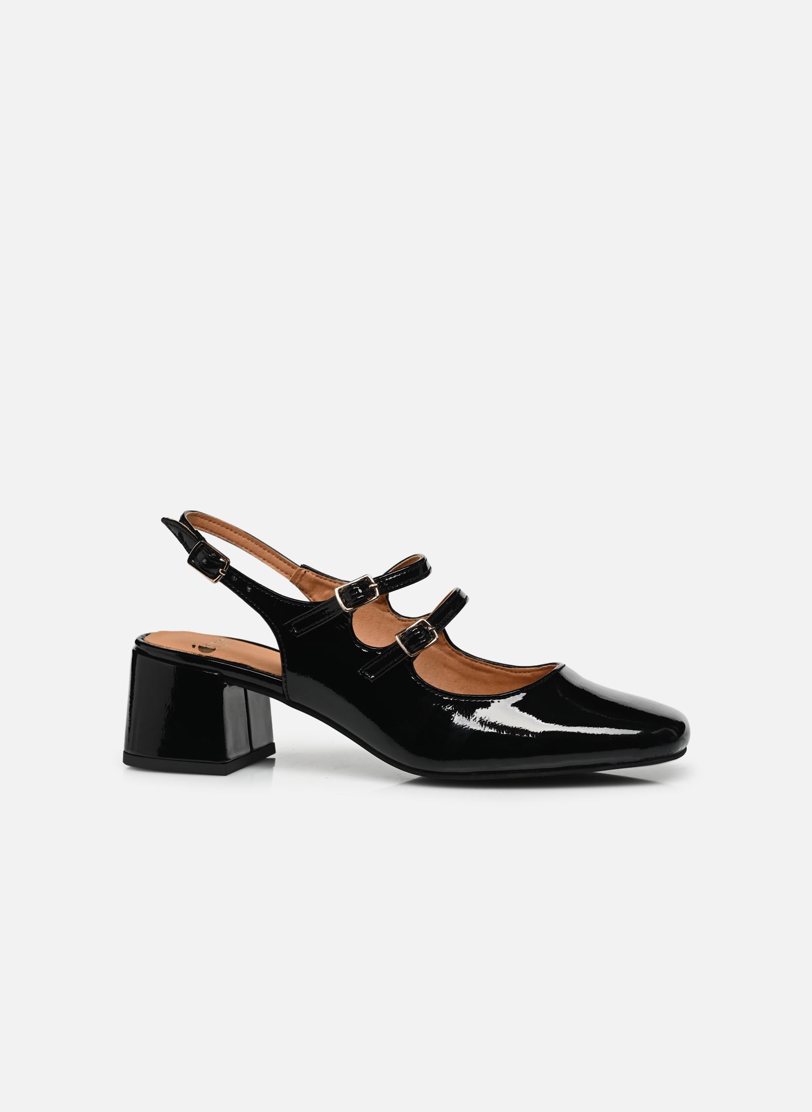Zapatos de tacón con correas Esther mujer negro Eram Zapatos de tacón con correas Esther mujer negro Noir