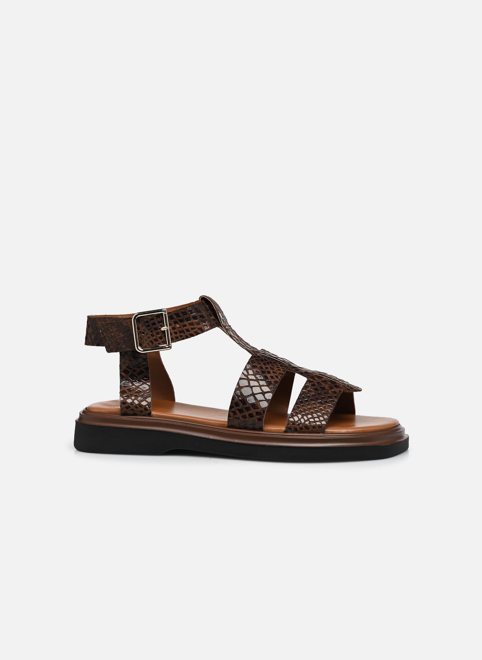 Sandales Suzanne femme marron Eram Sandales Suzanne femme marron Marron/Python