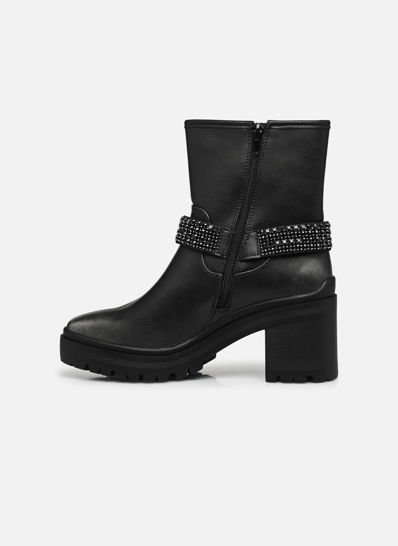 Biker boots Carlina dames zilver Texto Biker boots Carlina dames zilver Argent