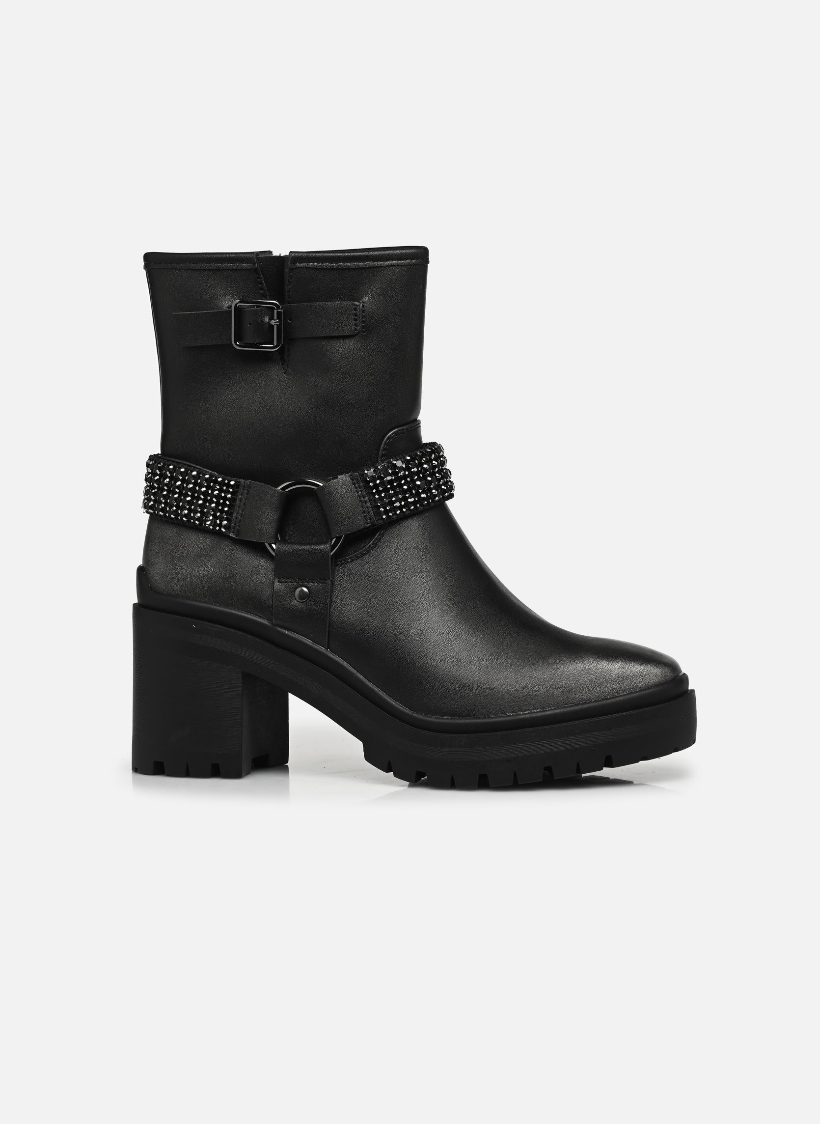 Biker boots Carlina dames zilver Texto Biker boots Carlina dames zilver Argent