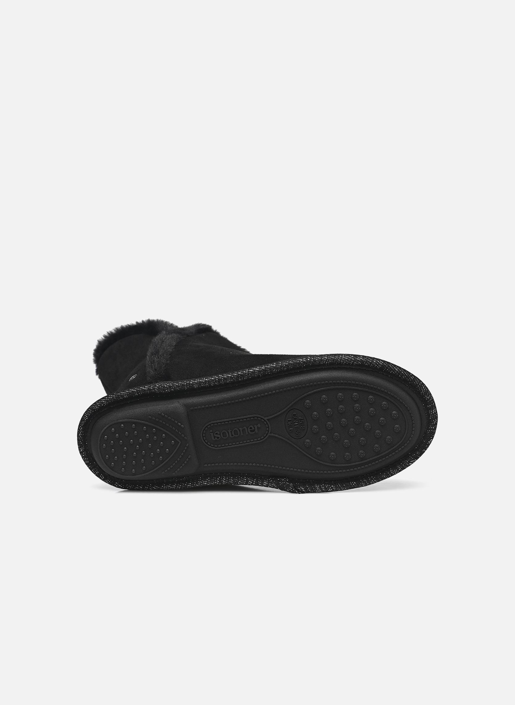 Chaussons Bottillon - Suedine et Fourrure femme noir Isotoner Chaussons Bottillon - Suedine et Fourrure femme noir NOIR