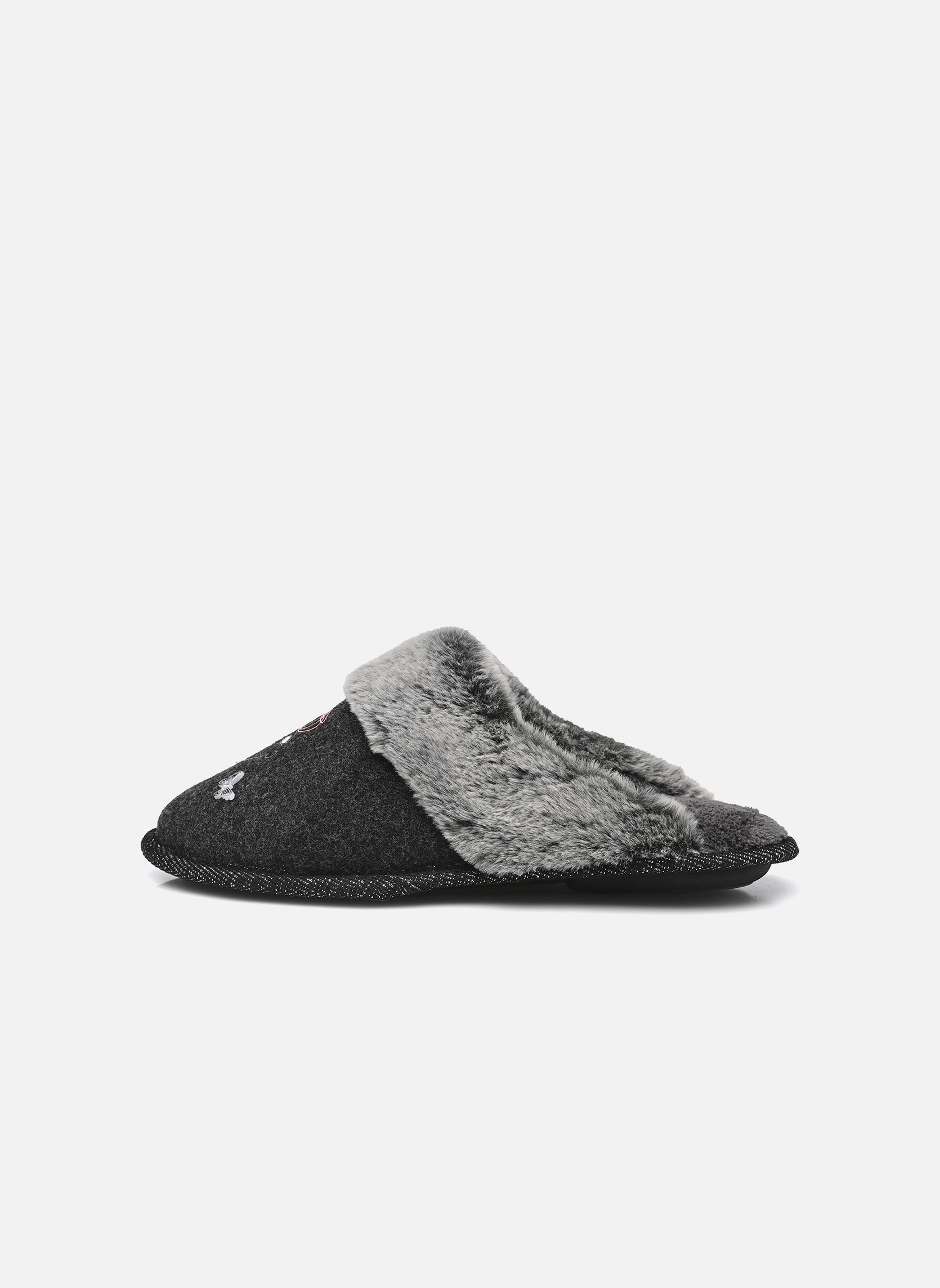 Hausschuhe Mule Plate - Feutrine - Dessin Femme damen grau Isotoner Hausschuhe Mule Plate - Feutrine - Dessin Femme damen grau Gris Chine