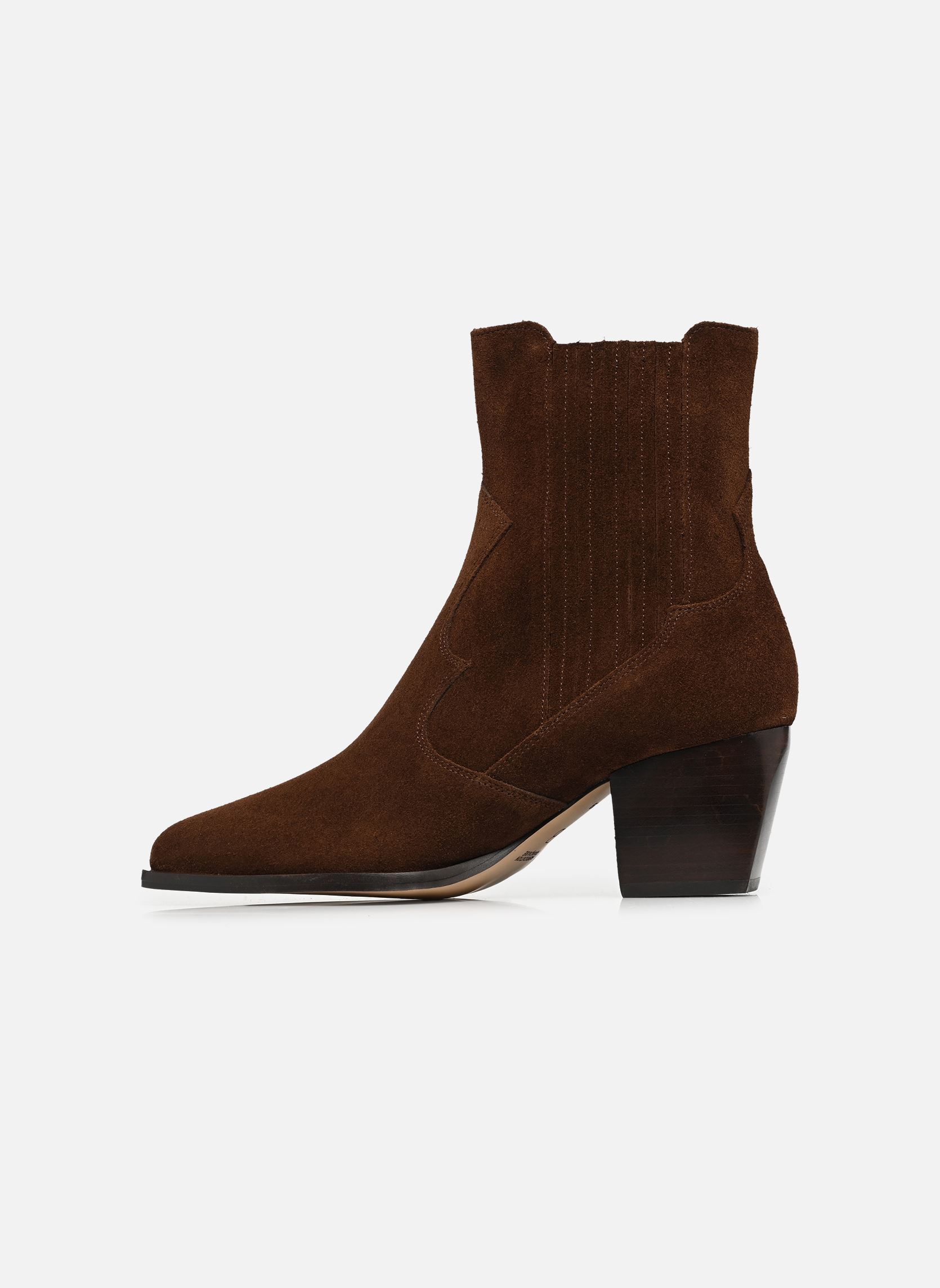 Bottines basses MICKA femme marron Bocage Bottines basses MICKA femme marron VELOURS MARRON