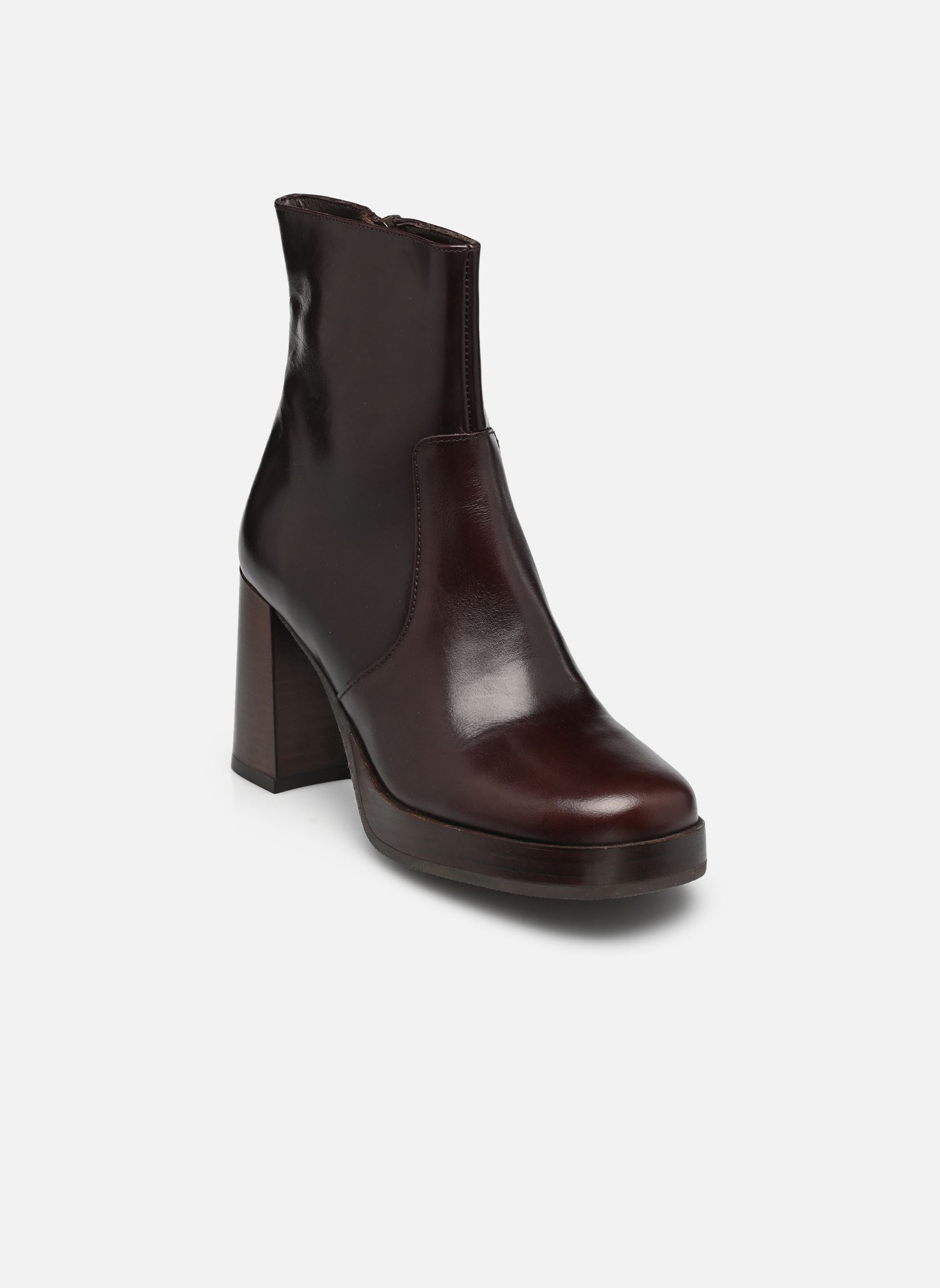 Bottines basses EZRA femme marron Bocage Bottines basses EZRA femme marron CUIR MARRON