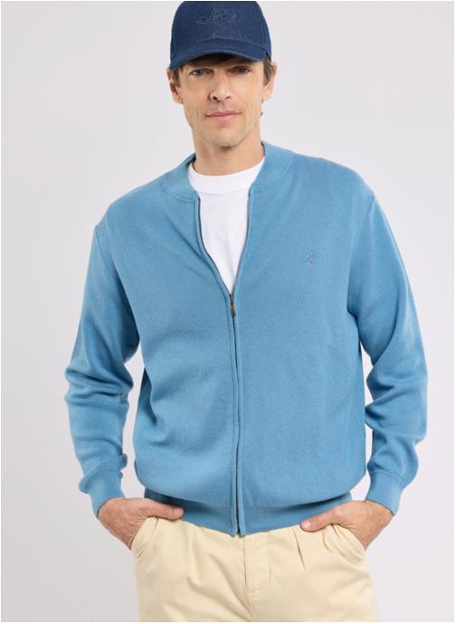 Bérac Gilets Gilet R0607 jean brut homme bleu