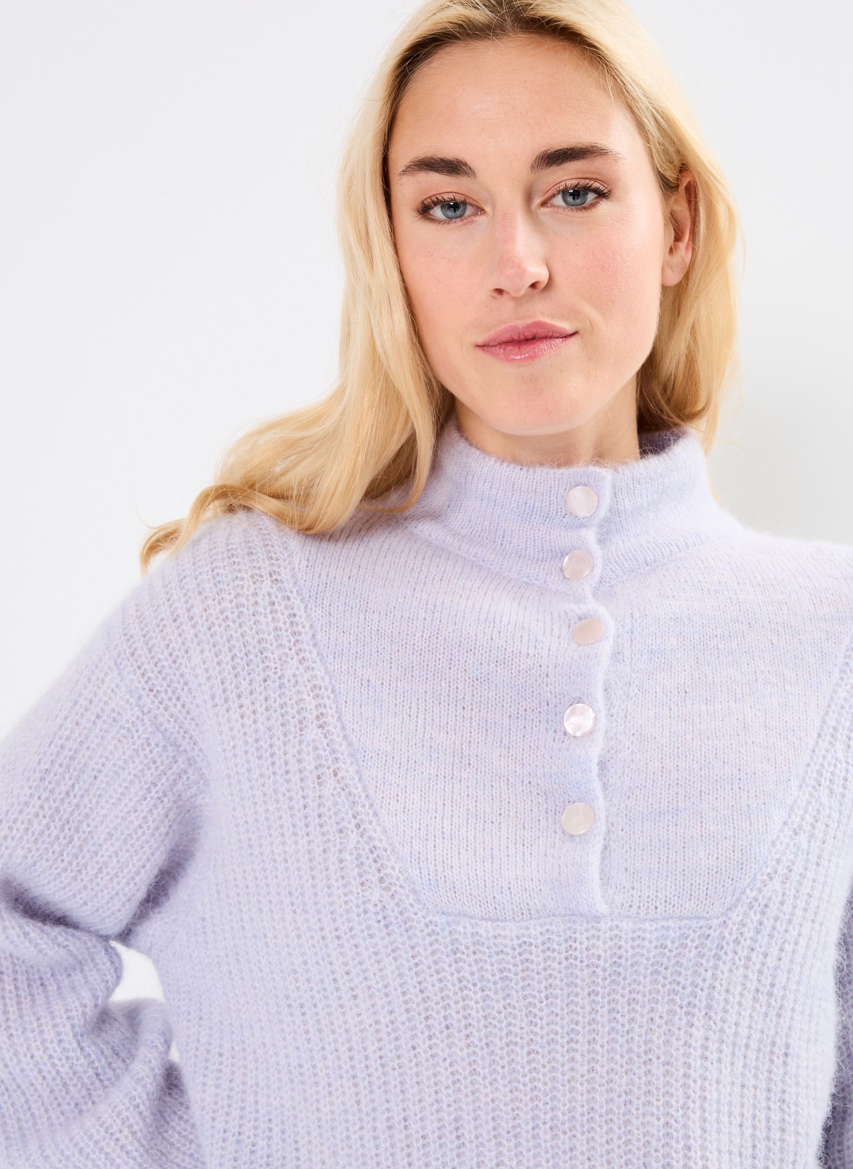 Pulls Anna femme violet Des Petits Hauts Pulls Anna femme violet Souffle Chine