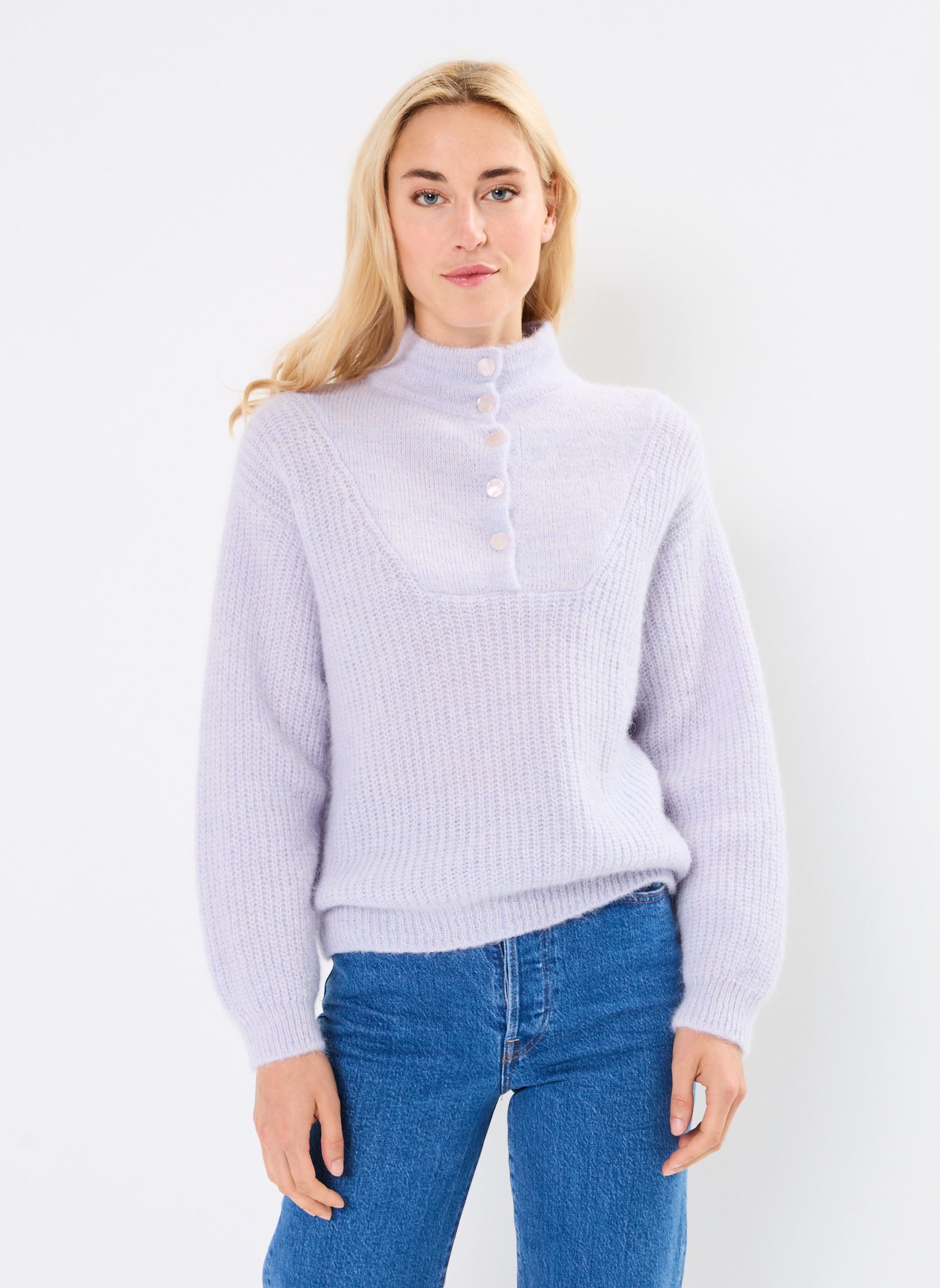 Pulls Anna femme violet Des Petits Hauts Pulls Anna femme violet Souffle Chine